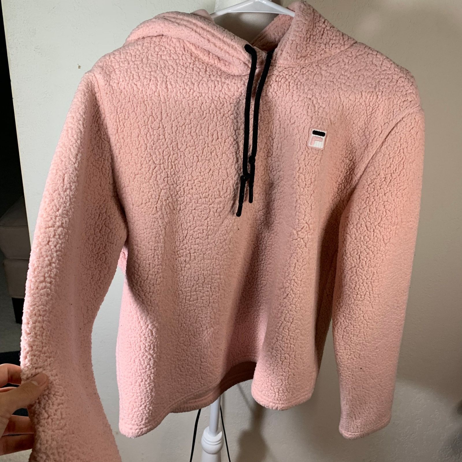 Fila FILA Women’s Hoodie Size M Pink Sherpa Pullover Size M / US 6-8 / IT 42-44 - 6 Thumbnail