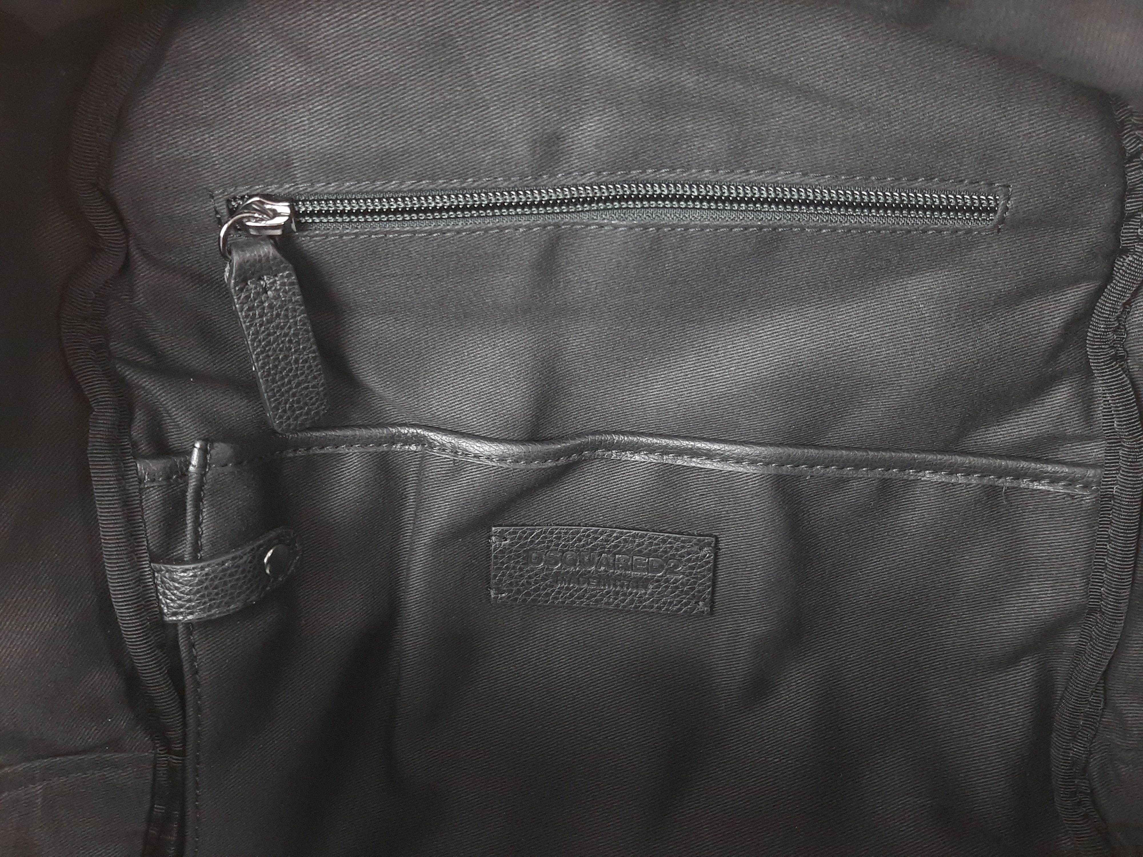 Dsquared2 Dsquared2 Leather Backpack Black Men's One Size Logo Size ONE SIZE - 13 Thumbnail