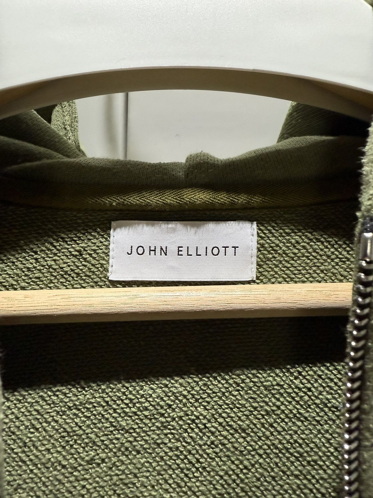 John Elliott John Elliott Classic Olive Zip Hoodie Size US L / EU 52-54 / 3 - 4 Thumbnail