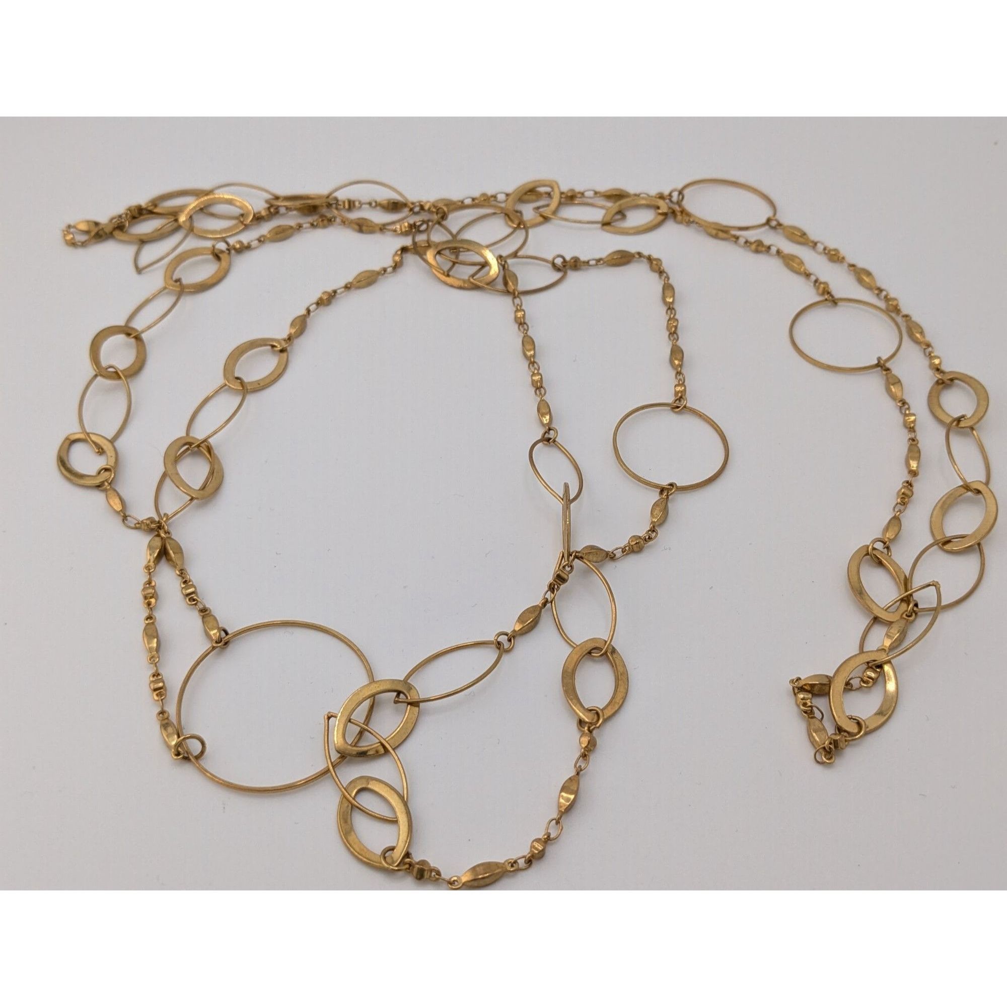 Other Abstract Glam Gold Tone Opera Chain Necklace With Assorted L Size ONE SIZE - 7 Thumbnail