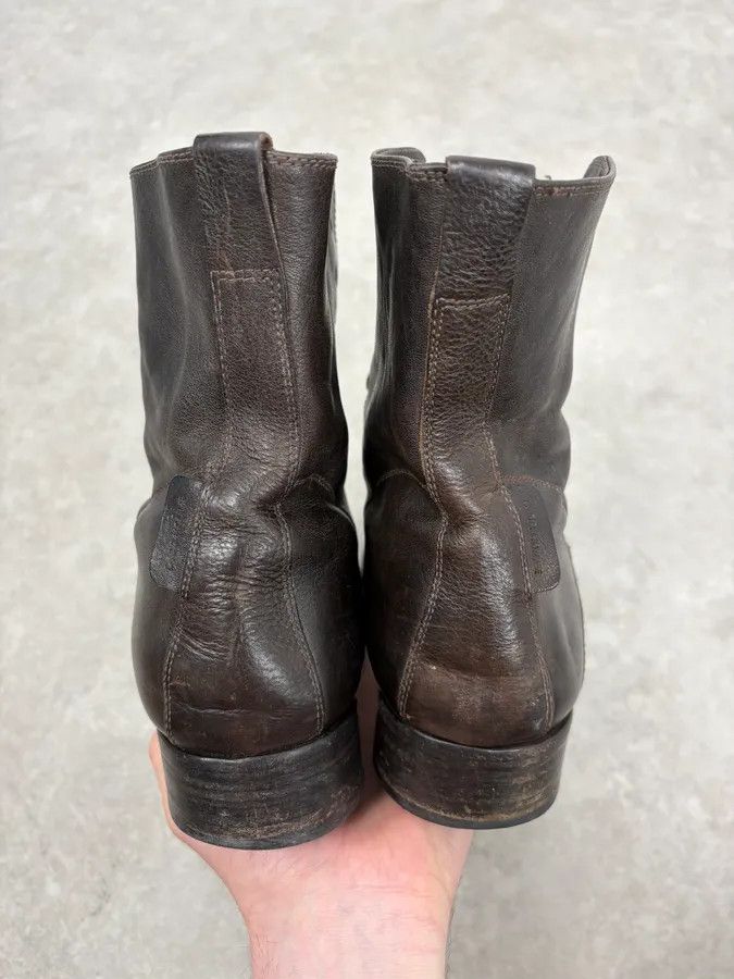 Dior Dior Brown Leather Eyled Lace-Up Combat Boots Size US 9 / IT 39 - 9 Thumbnail