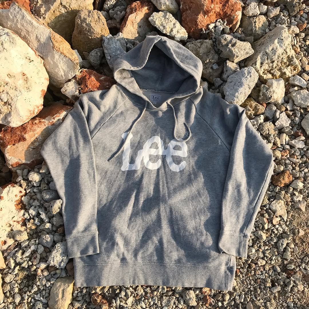 Lee × Vintage Vintage Lee union made Sanforized shrunk Hoodie Jumper crew Size US L / EU 52-54 / 3 - 5 Thumbnail