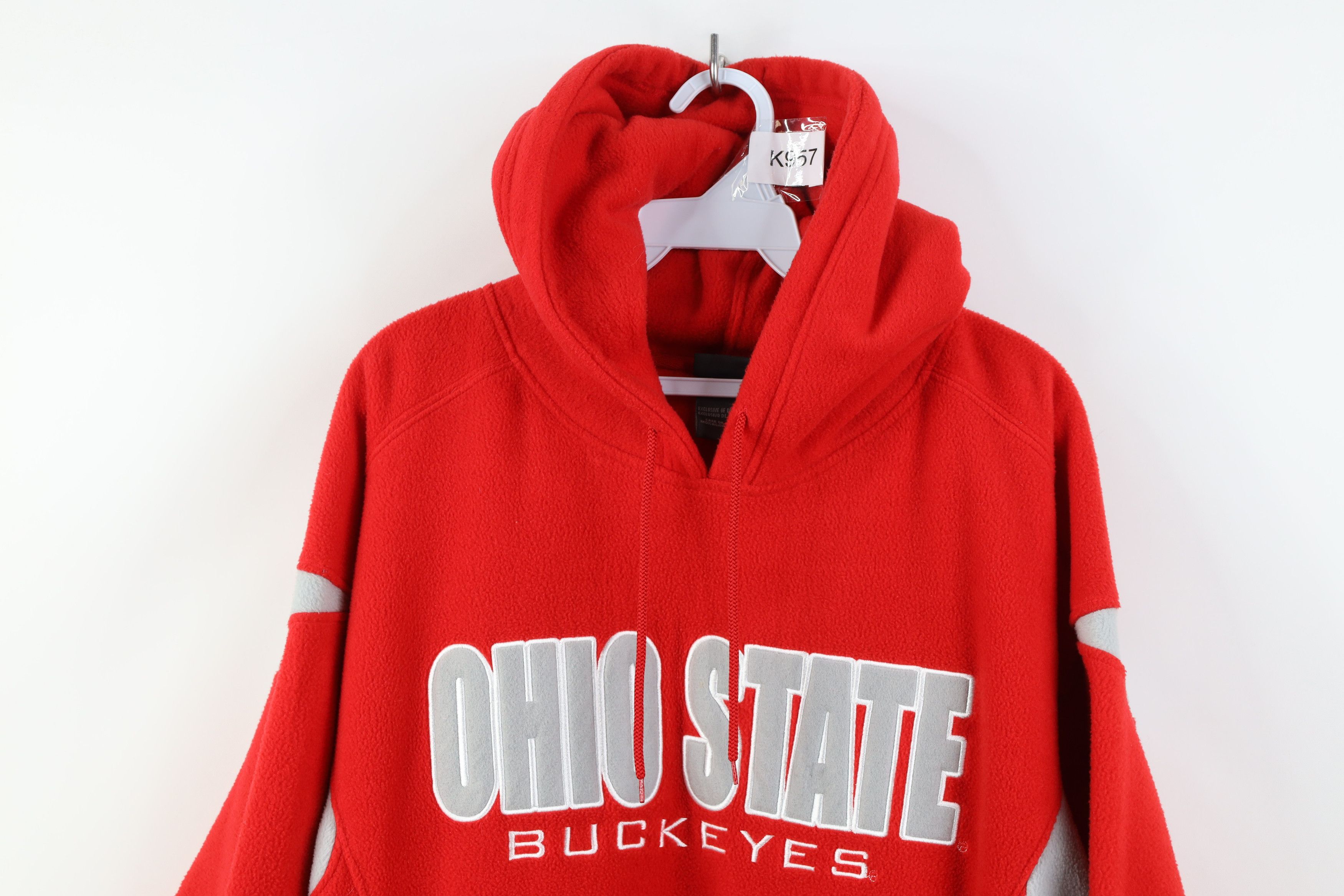 Vintage Vintage Y2K Ohio State University Fleece Hoodie Sweatshirt Size US XL / EU 56 / 4 - 2 Thumbnail