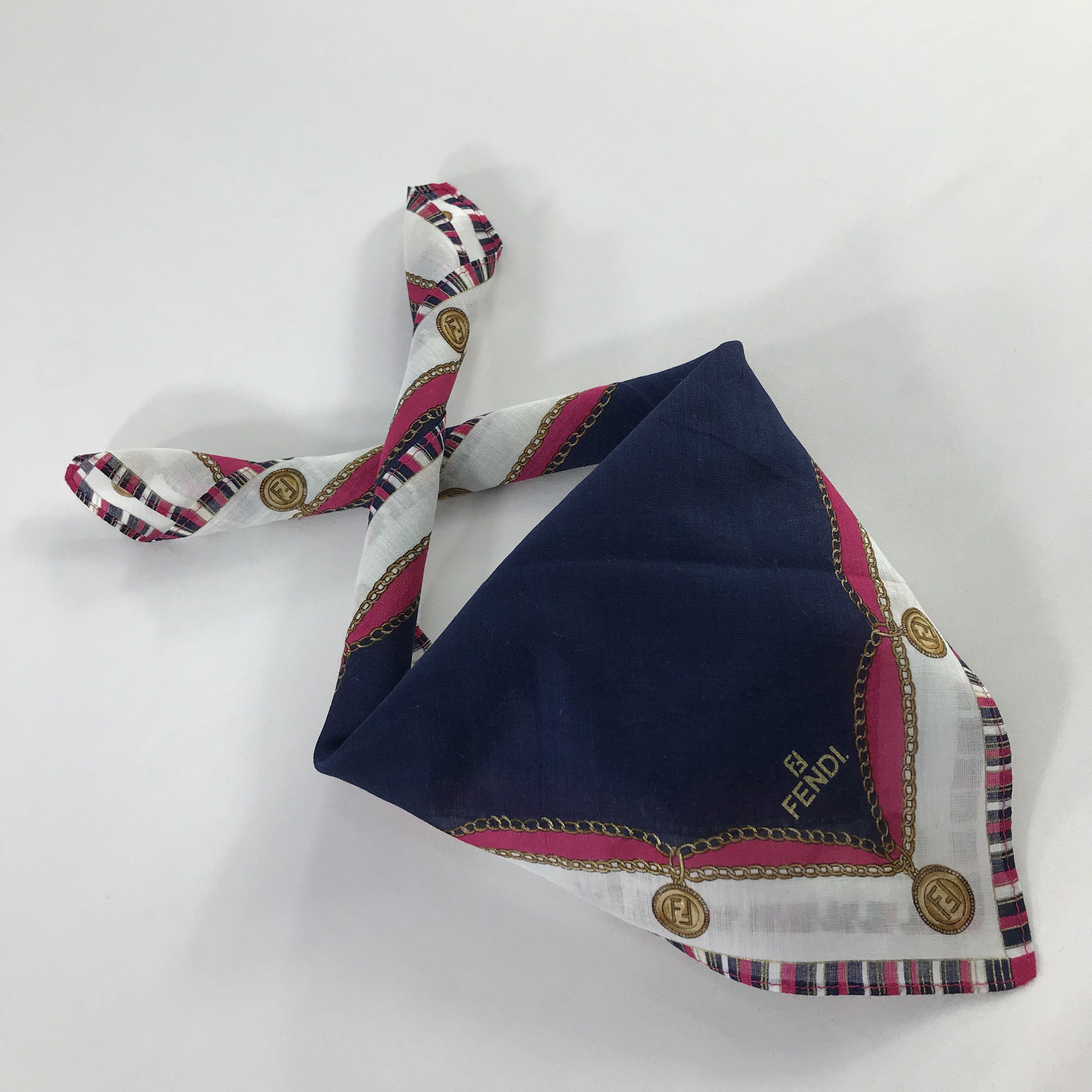 Vintage Vintage Fendi Bandana / Handkerchief / Neckerchief - S756 Size ONE SIZE - 4 Thumbnail