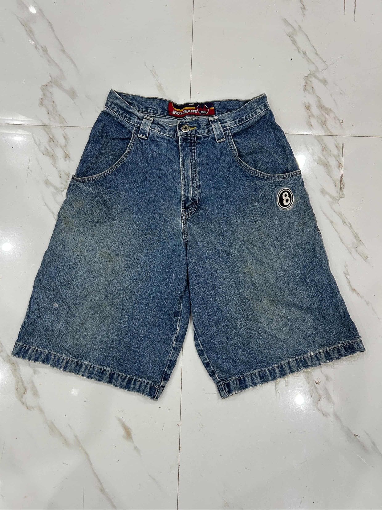 JNCO Vintage JNCO Jeans 8-Ball dragon Baggy Denim Jorts Size US 30 / EU 46 - 4 Thumbnail