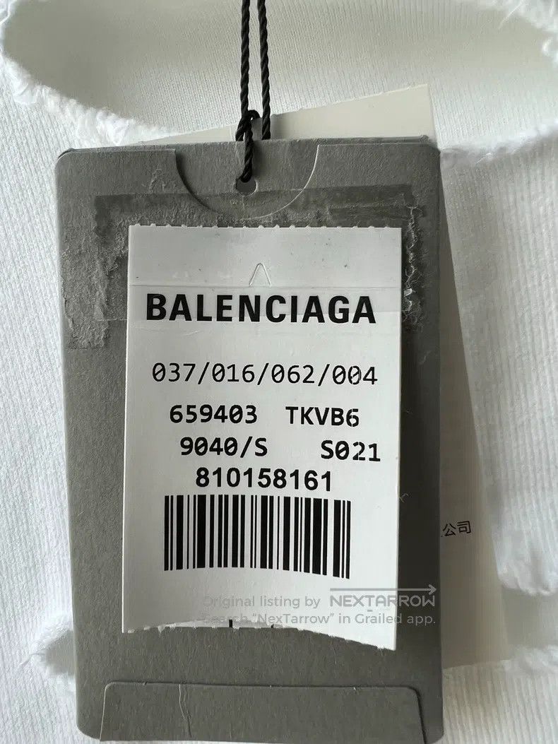 Balenciaga Balenciaga Logo Ripped Sweater Size US S / EU 44-46 / 1 - 4 Thumbnail