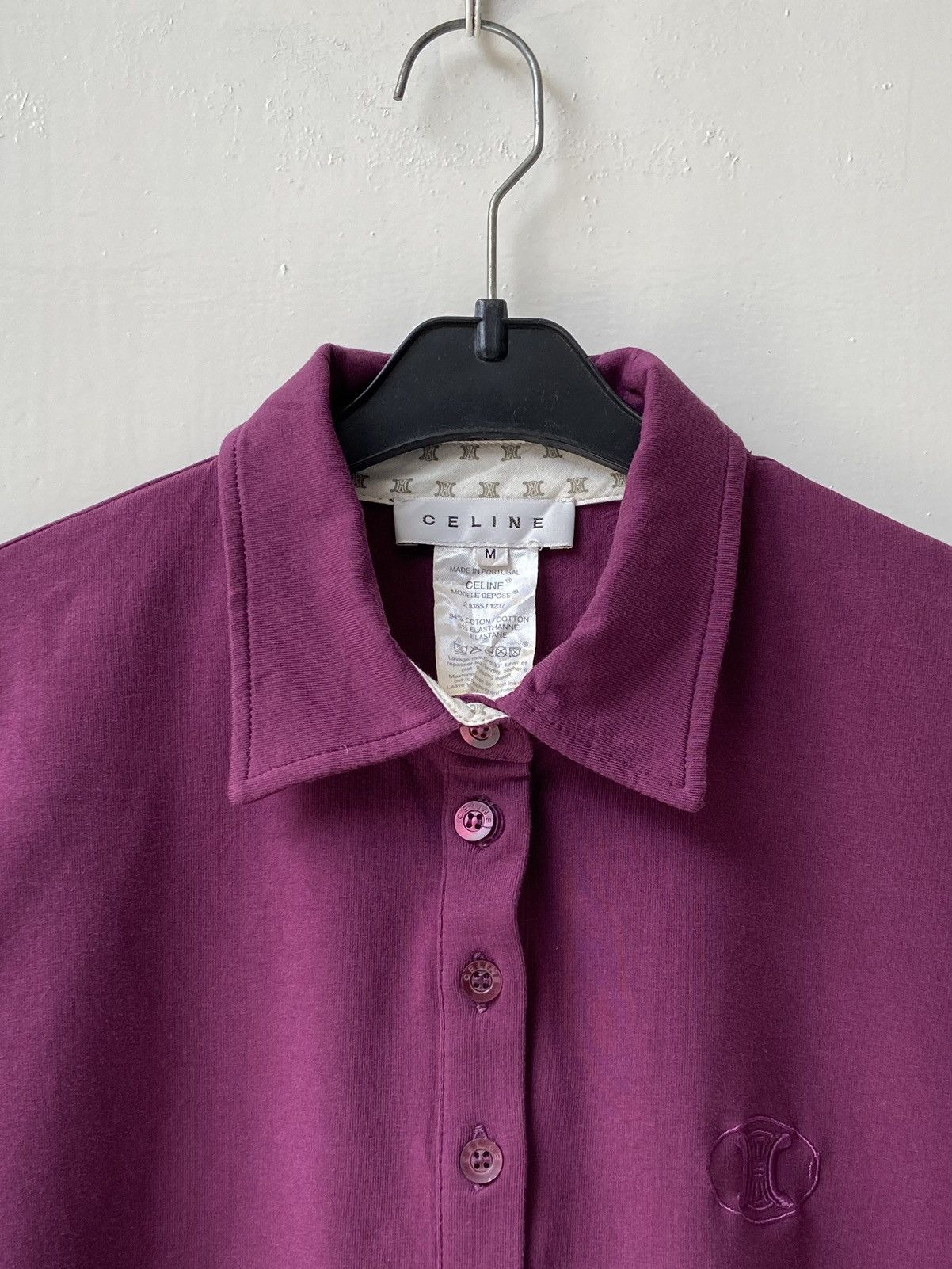 Celine CELINE Purple T-shirt Size US XS / EU 42 / 0 - 3 Thumbnail