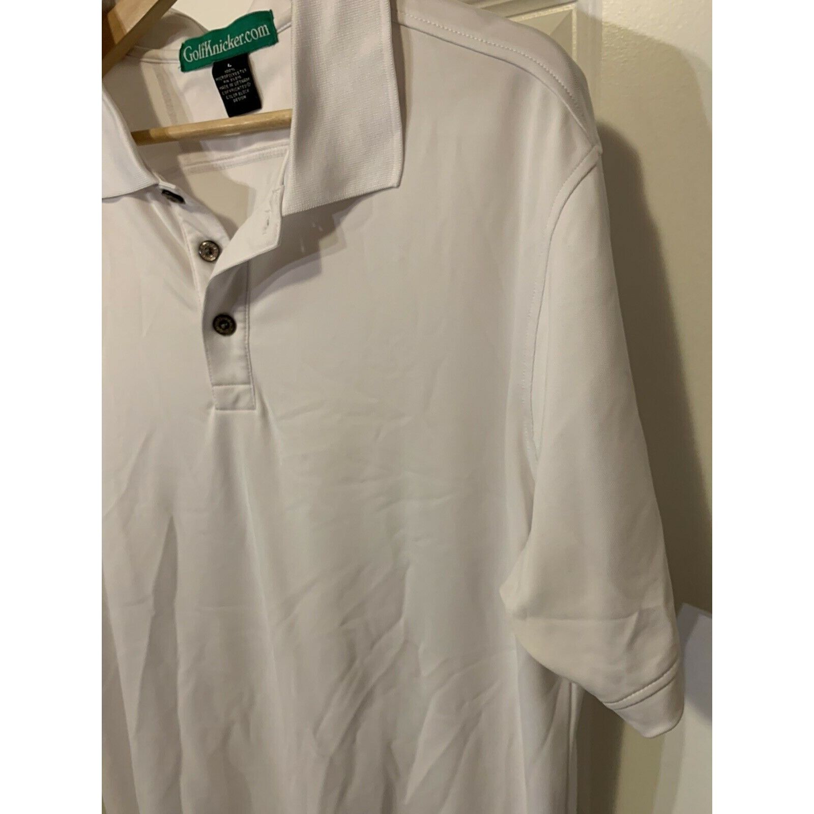 Other POLO GOLF SHIRT by GOLFKNICKER.COM MEN'S Sz L White Pro Cele Size US L / EU 52-54 / 3 - 7 Thumbnail
