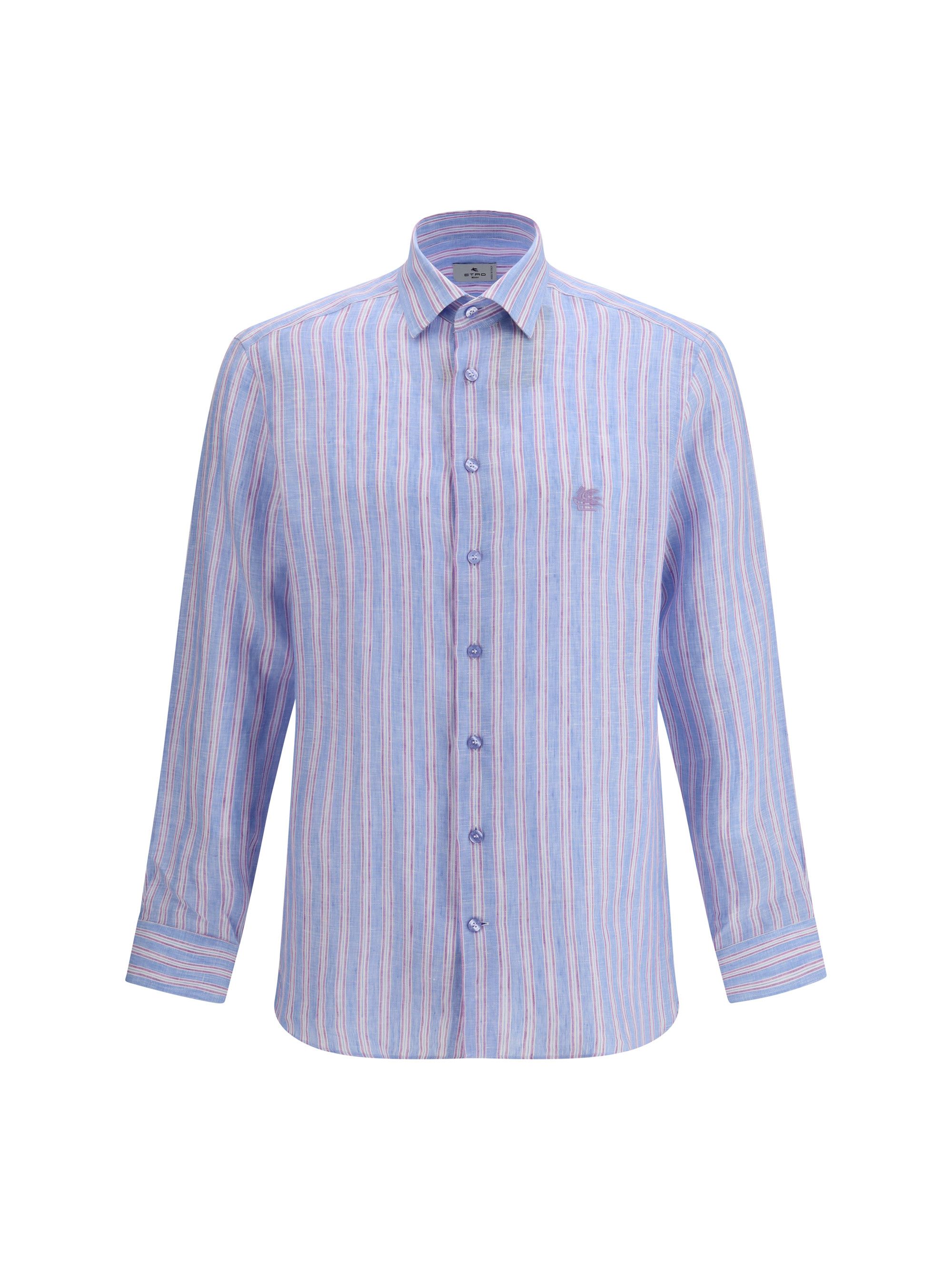 Etro Striped linen Shirt Size US XXL / EU 58 / 5 - 1 Thumbnail
