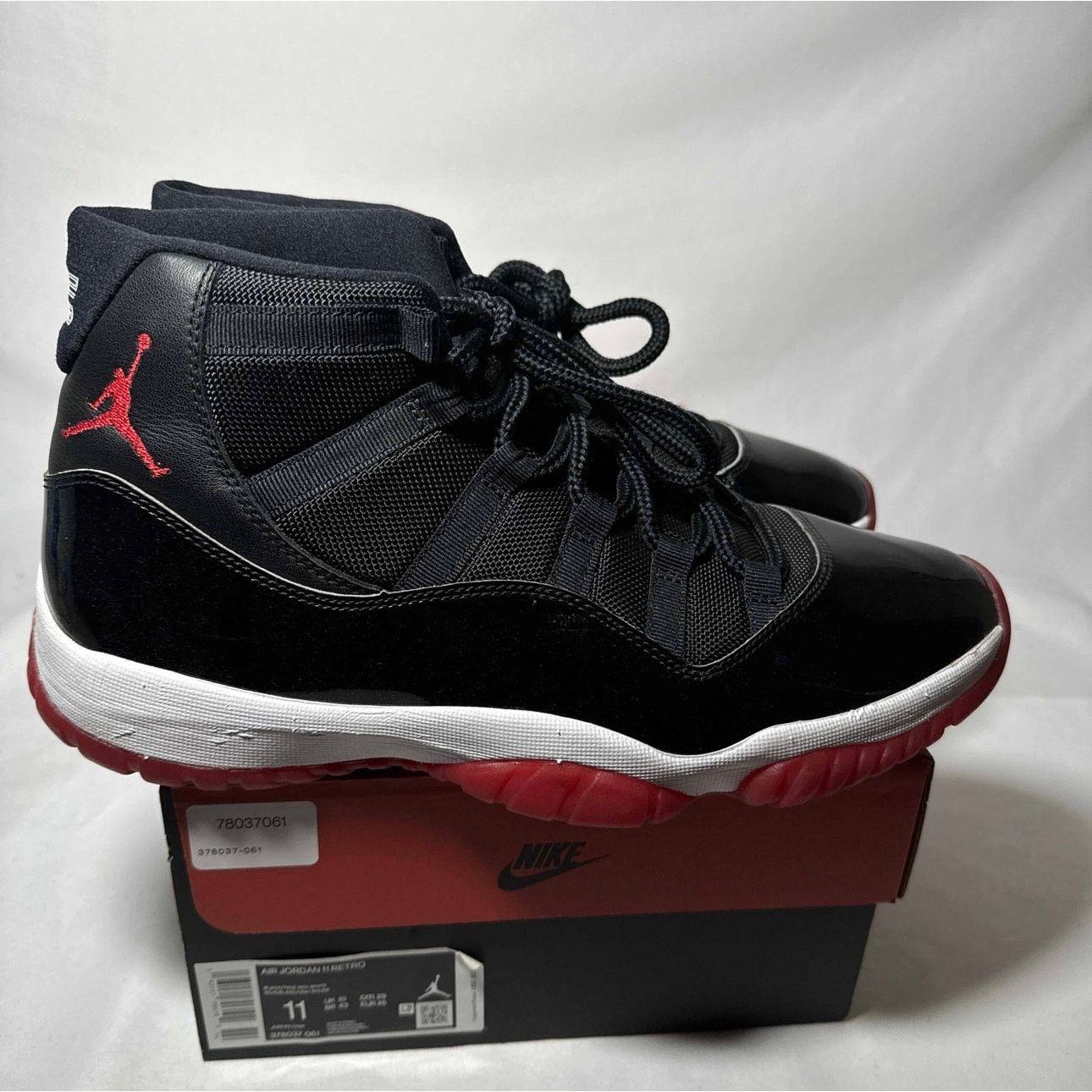 Jordan Brand × Nike Size 11 - Nike Air Jordan 11 Retro Bred 2019 Men's Shoes Size US 11 / EU 44 - 1 Thumbnail