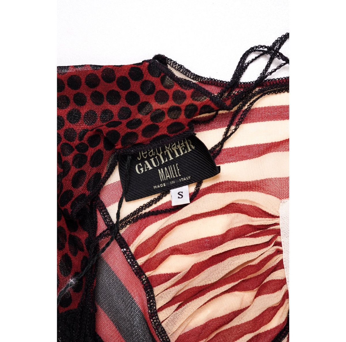 Jean Paul Gaultier Jean Paul Gaultier S/S 1996 Striped Mesh Dress Size S / US 4 / IT 40 - 10 Thumbnail