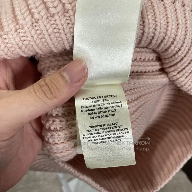 Fendi Fendi Pink Letter Wool Knit Top Size S / US 4 / IT 40 - 5 Thumbnail