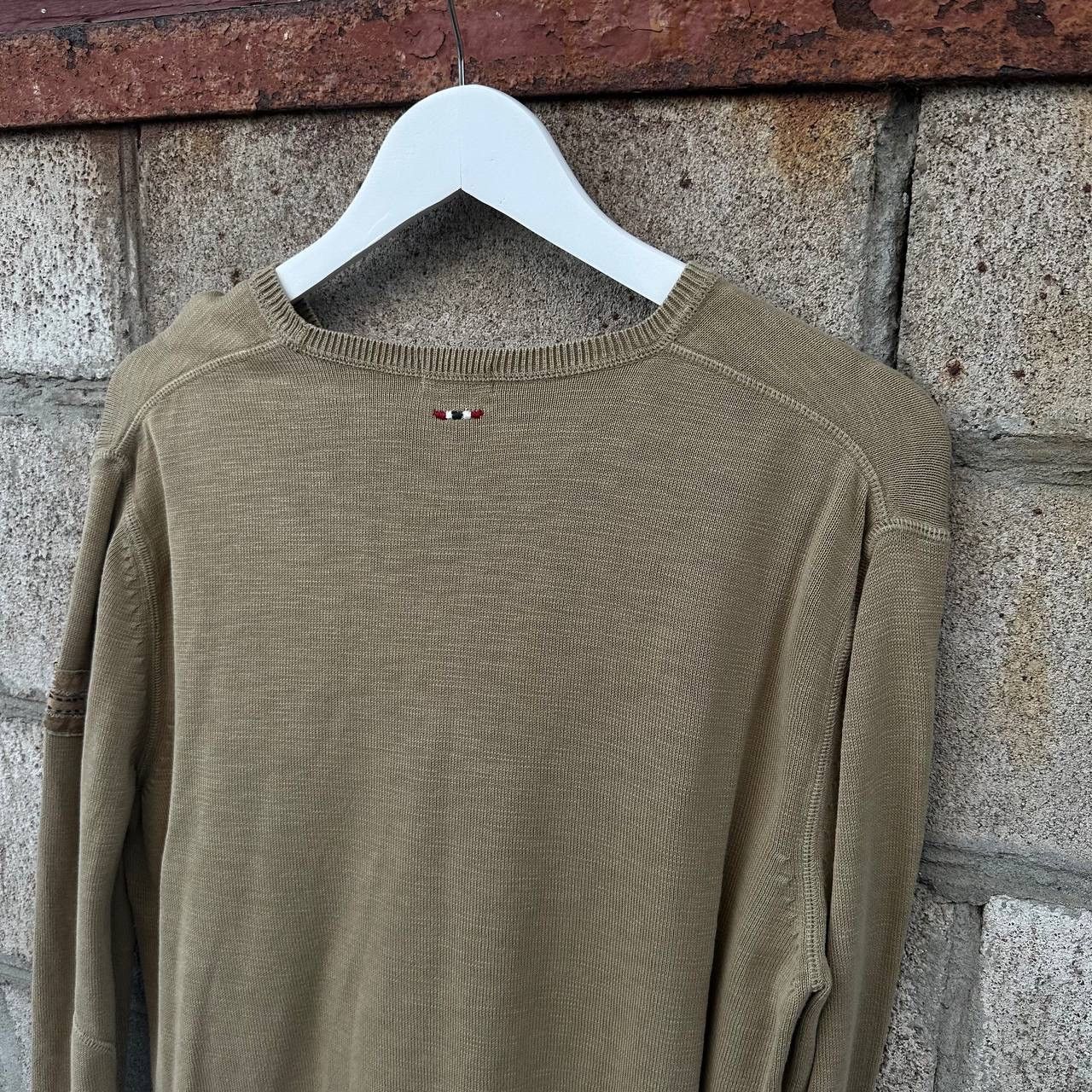 Napapijri Vintage Napapiriji V Neck Knit Sweater Old Money Y2K 00s Size US L / EU 52-54 / 3 - 6 Thumbnail