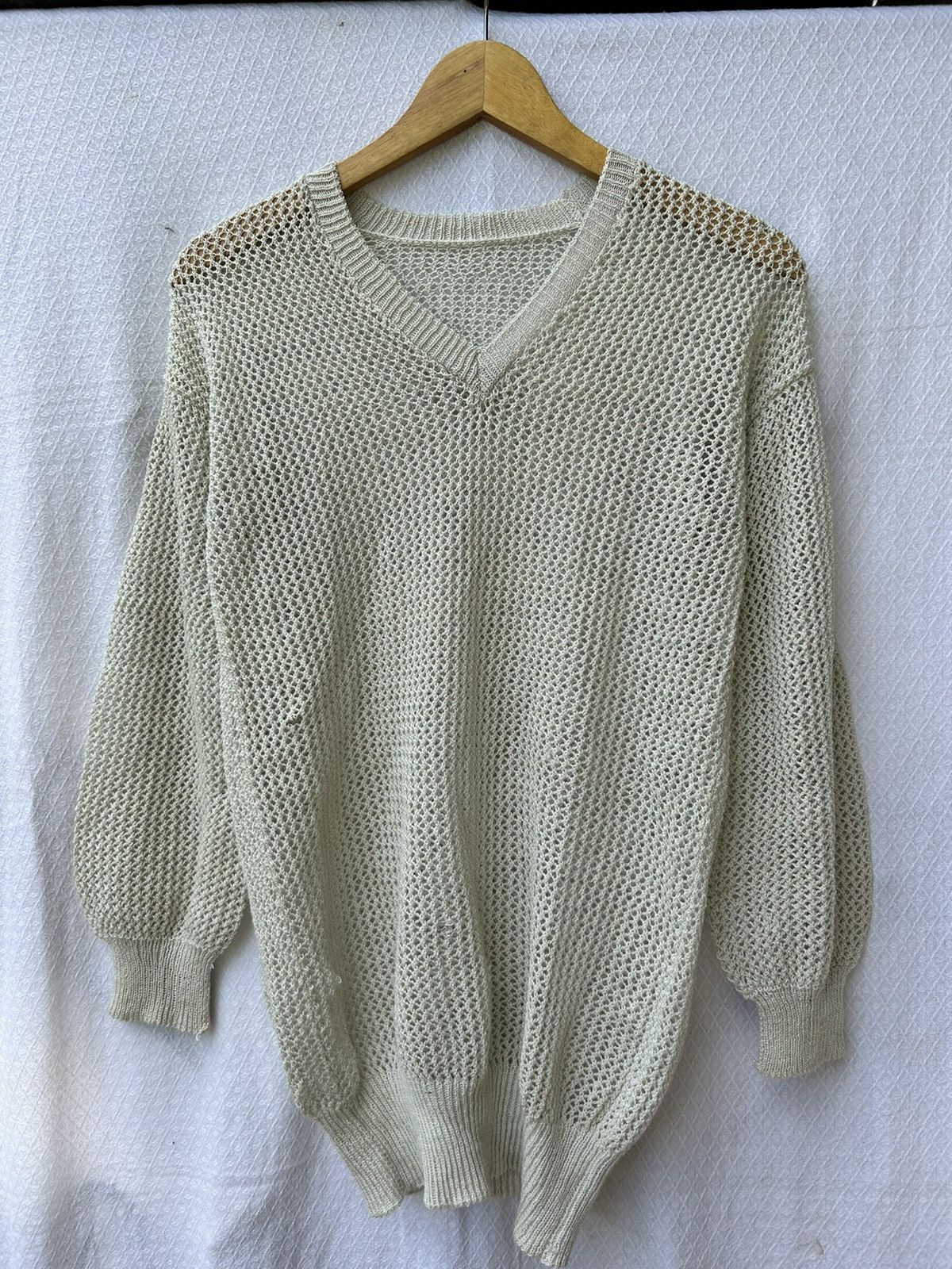 Issey Miyake × Japanese Brand 💸BINDINGOFFER💸open knit style isseymiyake longsleeve Size US M / EU 48-50 / 2 - 1 Thumbnail