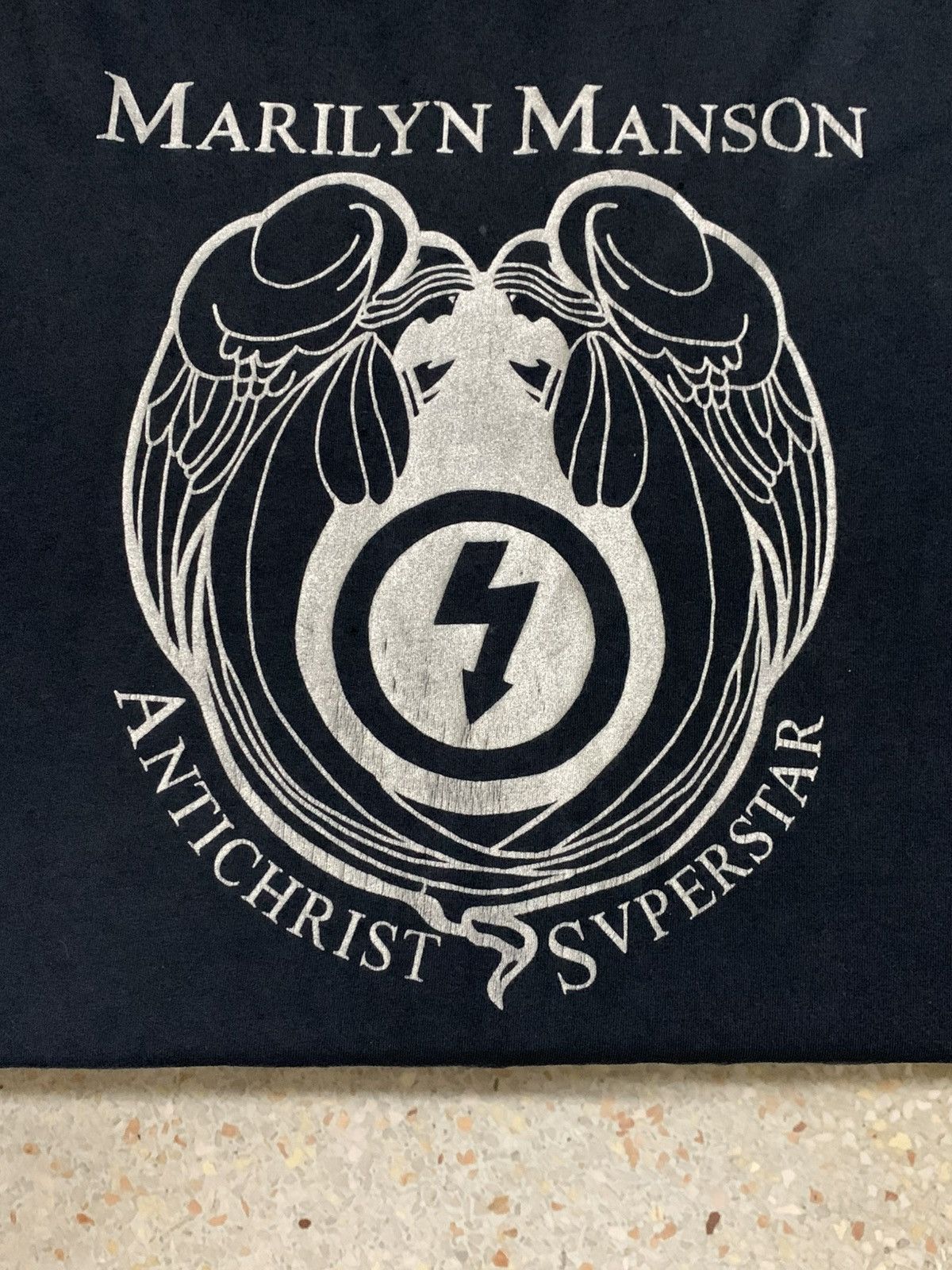Marilyn Manson ⚡️ Vintage Marilyn Manson Long-sleeve Antichrist Superstar 90 Size US XL / EU 56 / 4 - 6 Thumbnail