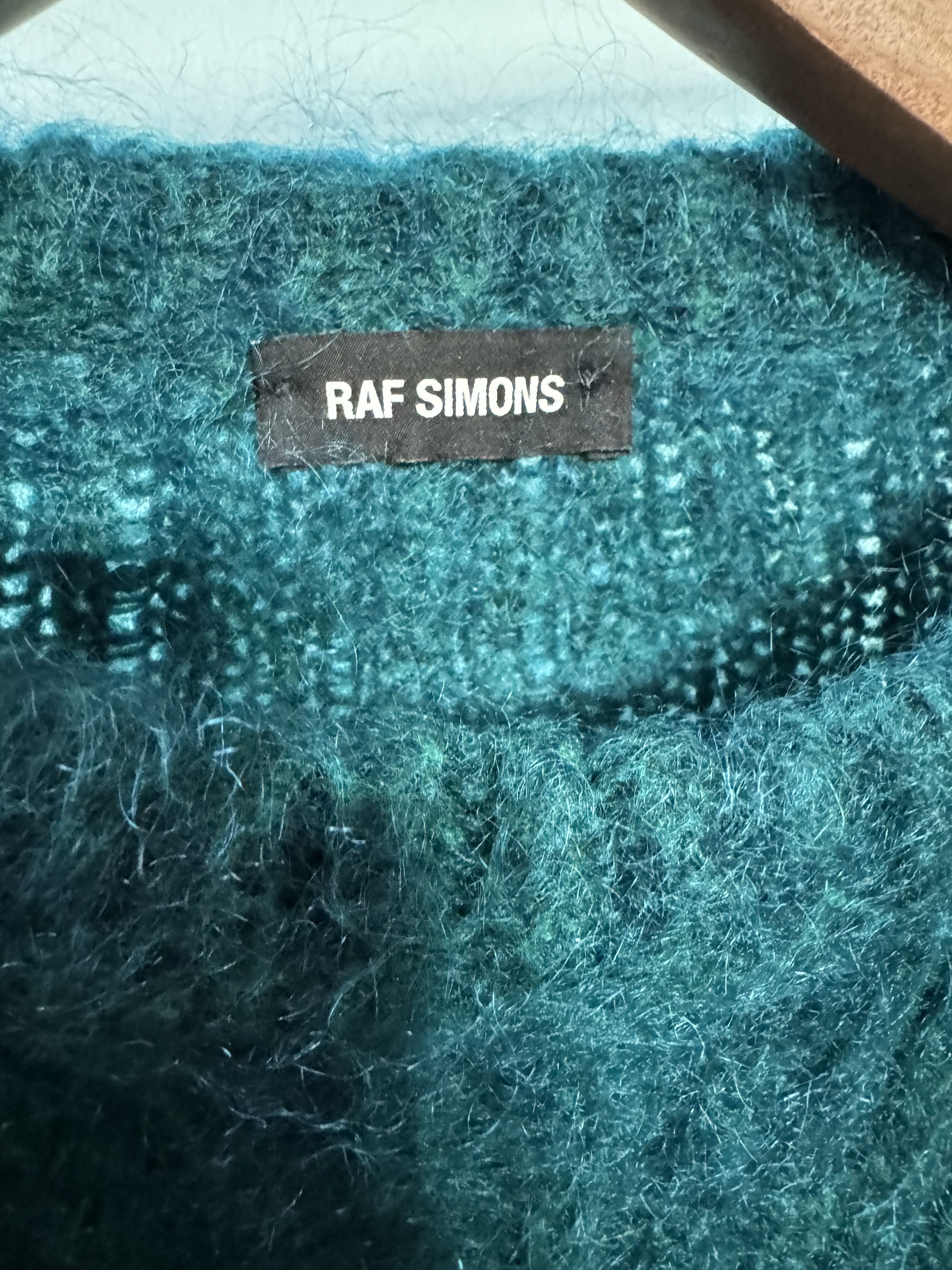Raf Simons Raf Simons Green knit sweater Size US S / EU 44-46 / 1 - 11 Thumbnail