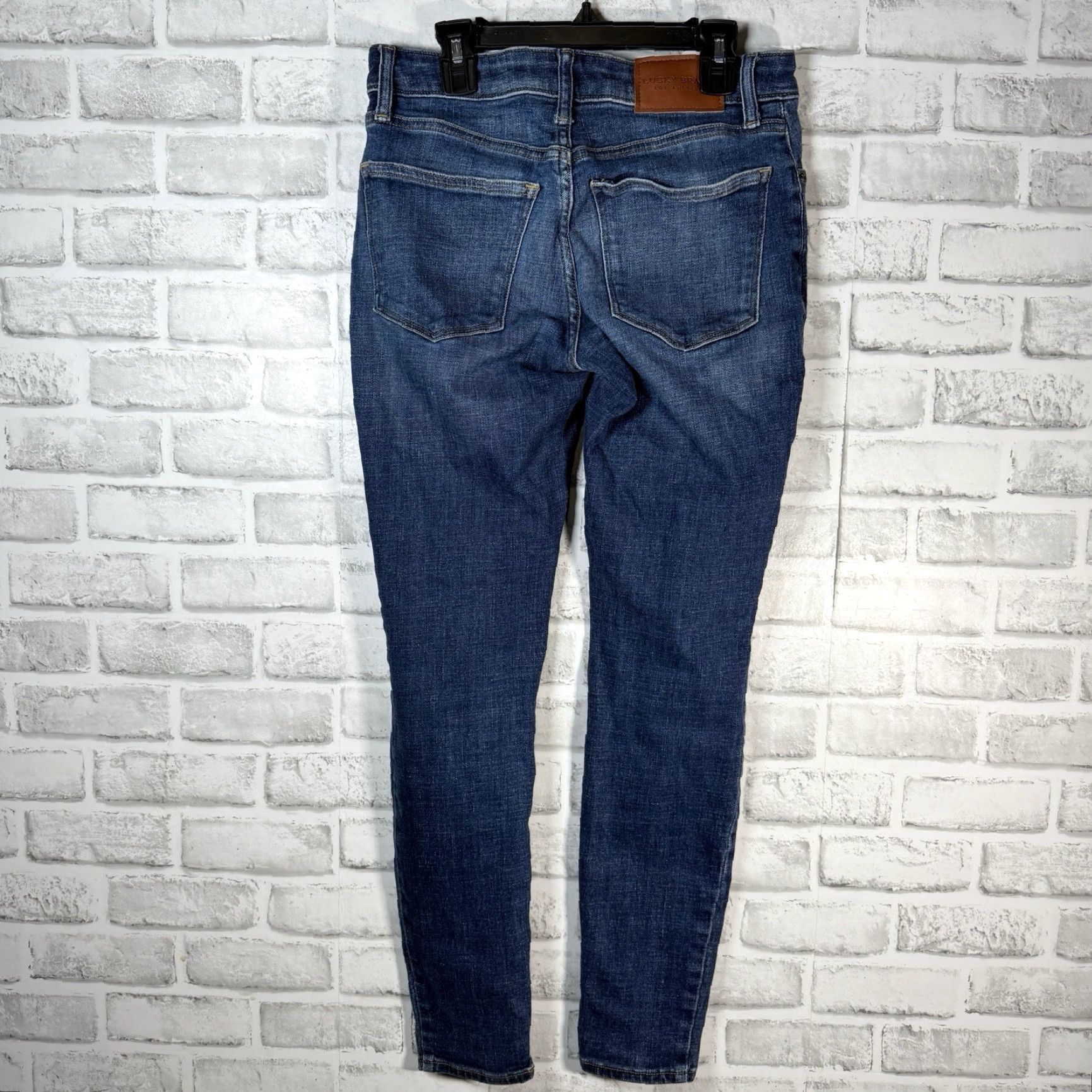 Lucky Brand Lucky Brand Jeans Skinny Blue Cotton Low Rise Womens 6 28 in Inseam Ladies Size 28" / US 6 / IT 42 - 5 Thumbnail