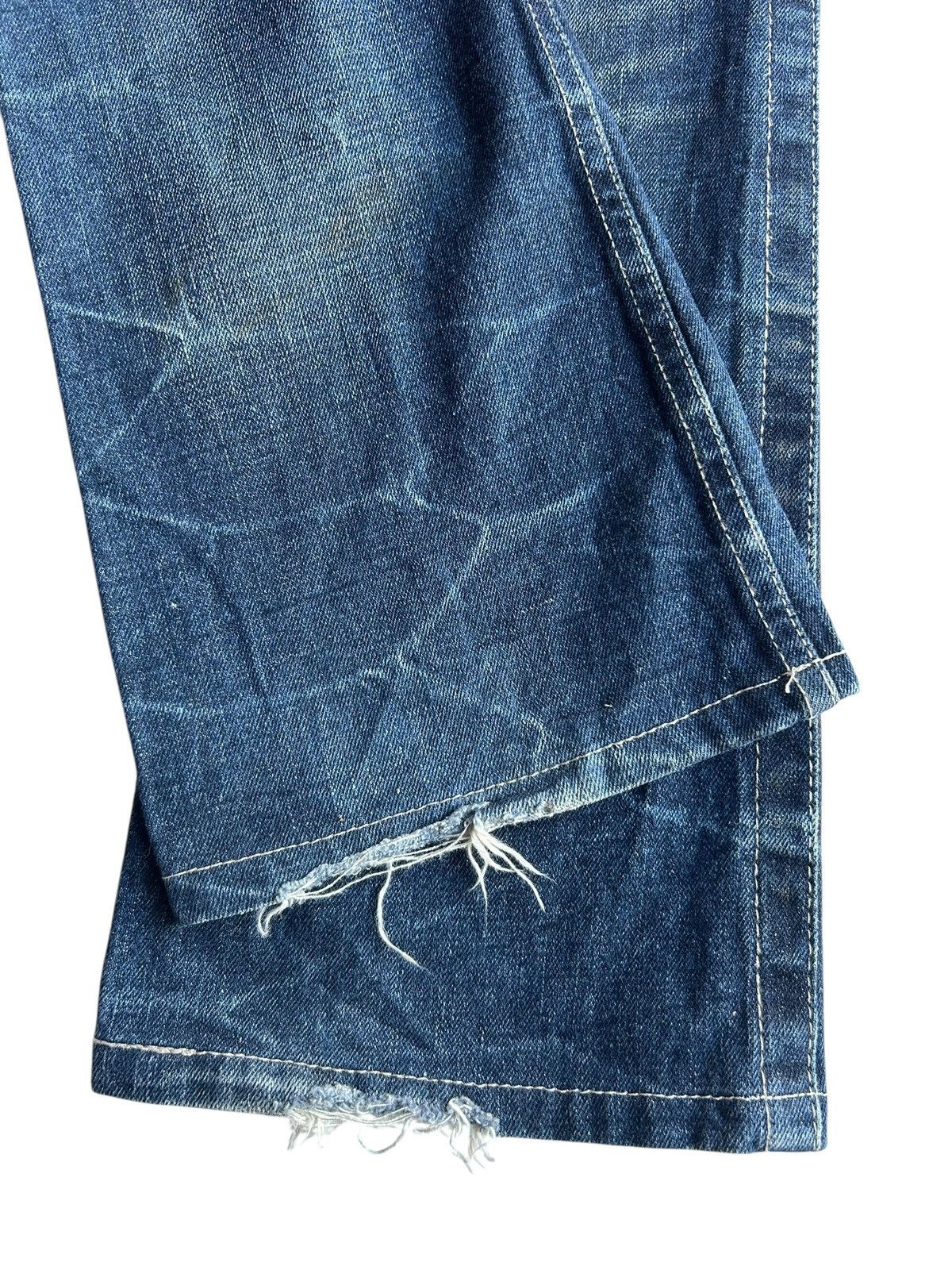 Kapital Flare Semantic Design Japanese Distressed Denim Jeans Size US 31 - 12 Thumbnail
