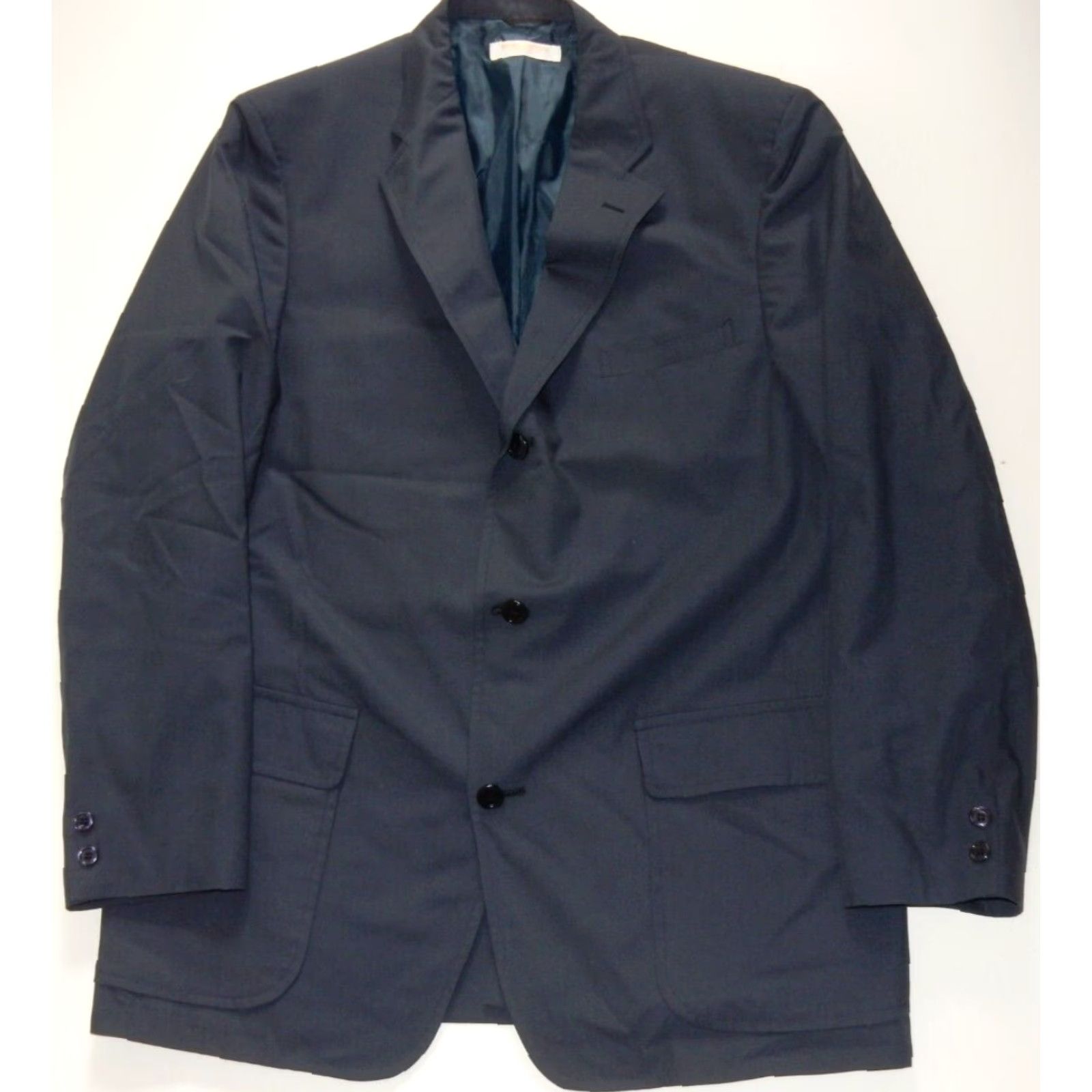 Brooks Brothers VTG Brooks Brothers Blazer Sport Coat Jacket Men 45L Wool Blue 3 Button Single Vent 3 Buttons Blazer Mens Jacket 40? Size 48R - 2 Thumbnail