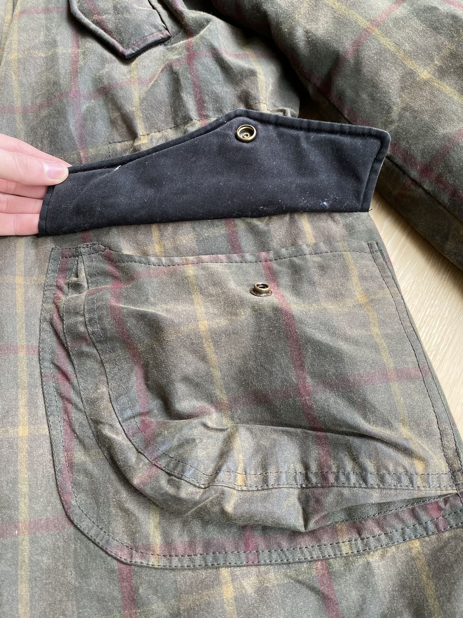 NN07 Waxed Check Coat - British Millerain Fabric Size US XL / EU 56 / 4 - 6 Thumbnail