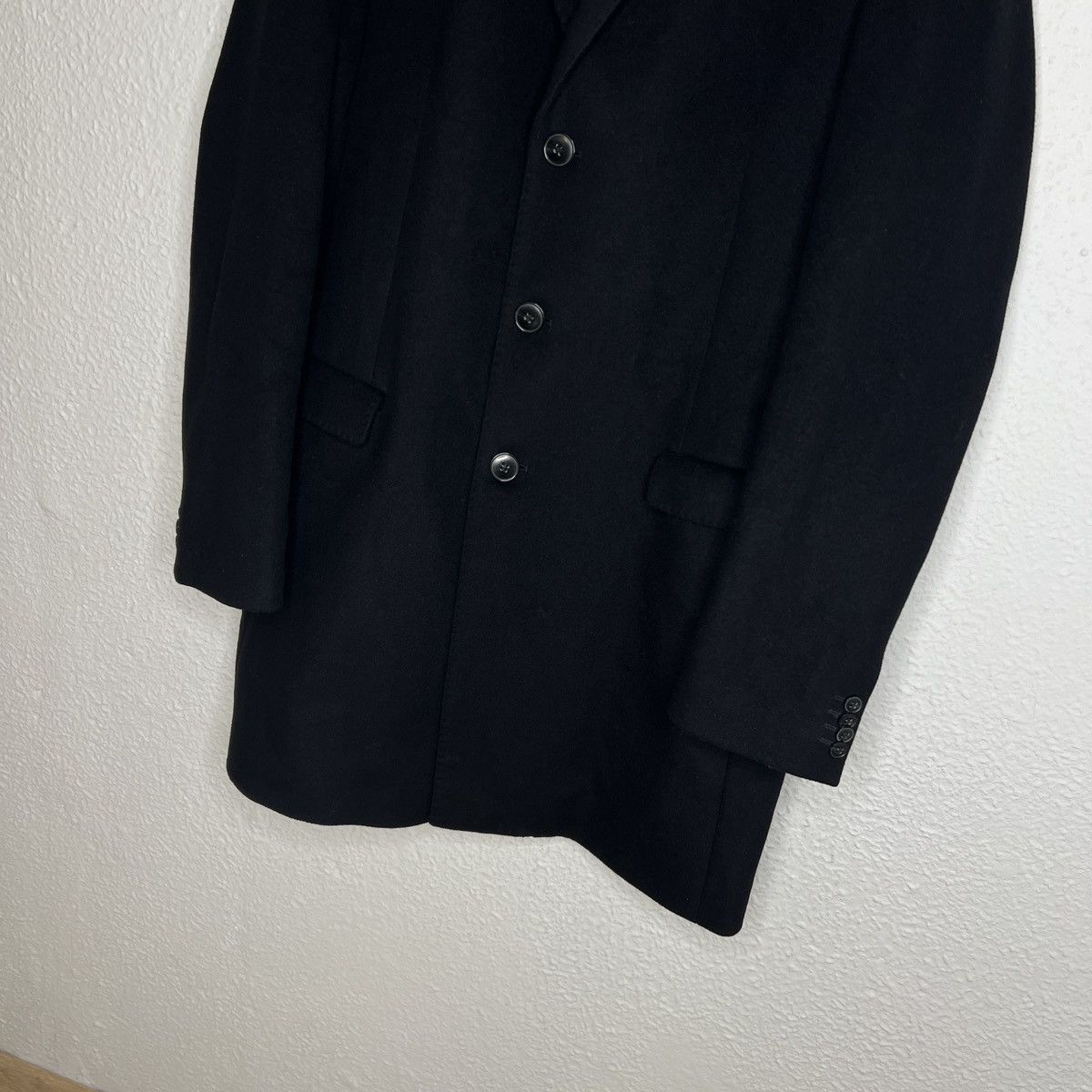 Designer × Hugo Boss Hugo Boss Wool Cashmere Long Coat Outerwear Jacket Size US L / EU 52-54 / 3 - 2 Thumbnail