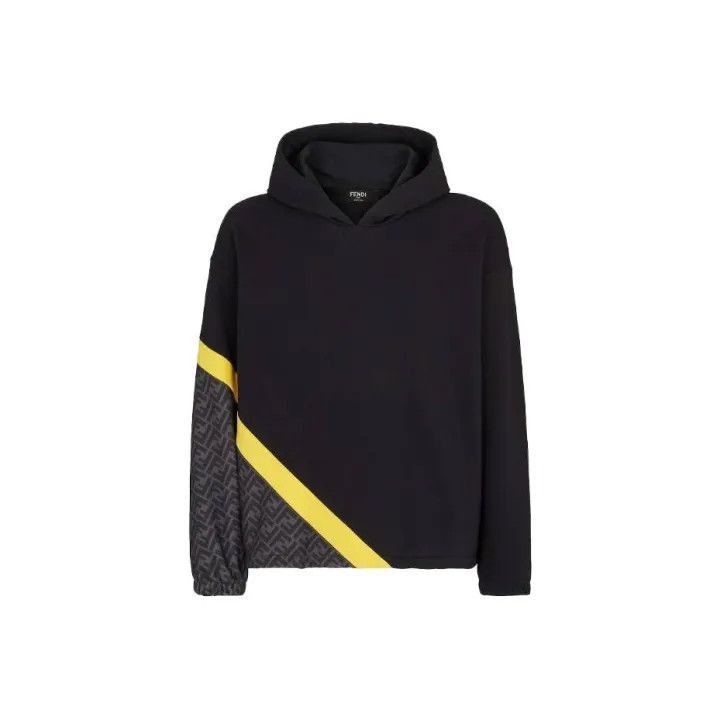 Fendi Fendi Black Sports Hoodie with Hood -2507 Size US XXL / EU 58 / 5 - 1 Thumbnail