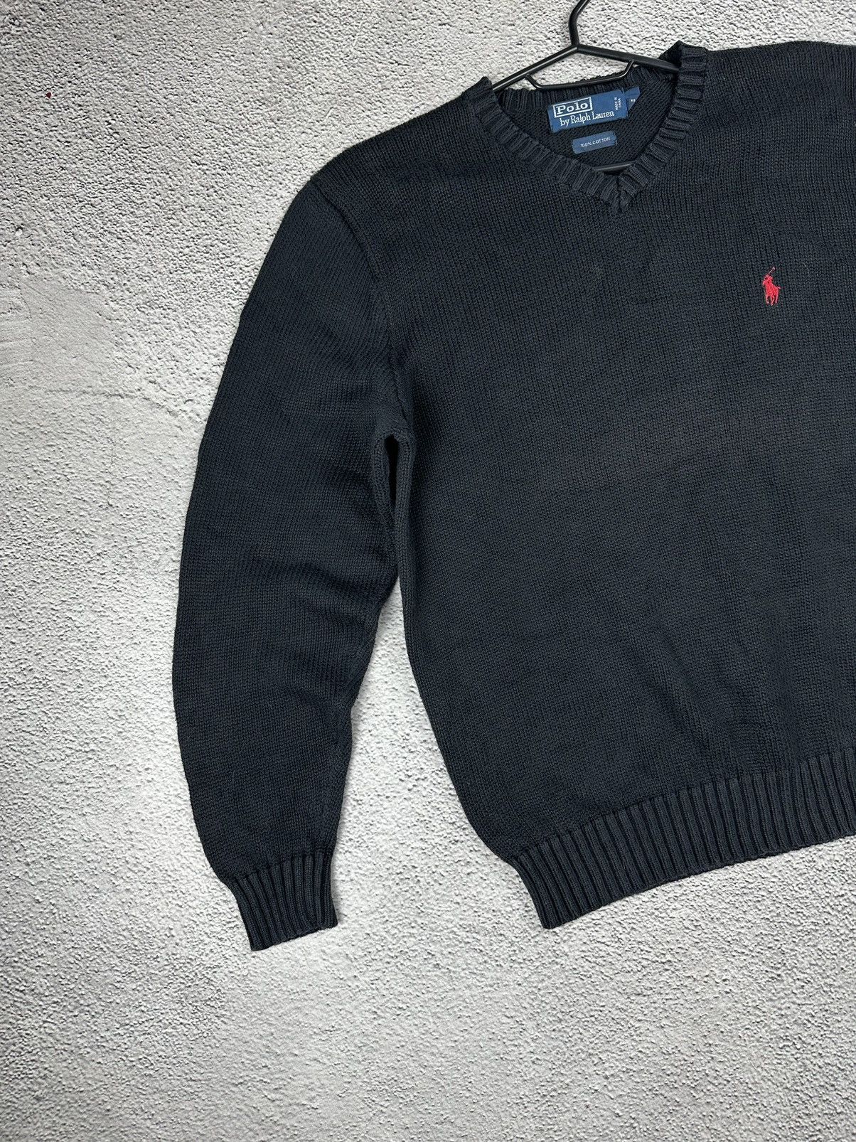 Polo Ralph Lauren Vintage Polo by Ralph Lauren Knitwear V-Neck Sweater Faded Size US M / EU 48-50 / 2 - 3 Thumbnail