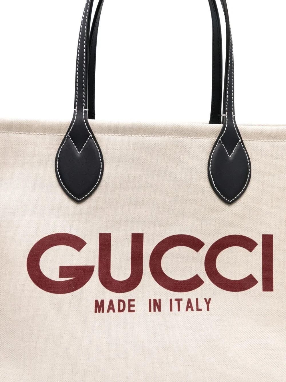 Gucci o1la5ras0526 Size: OS / Medium Tote Bag With Gucci Print Size ONE SIZE - 4 Thumbnail