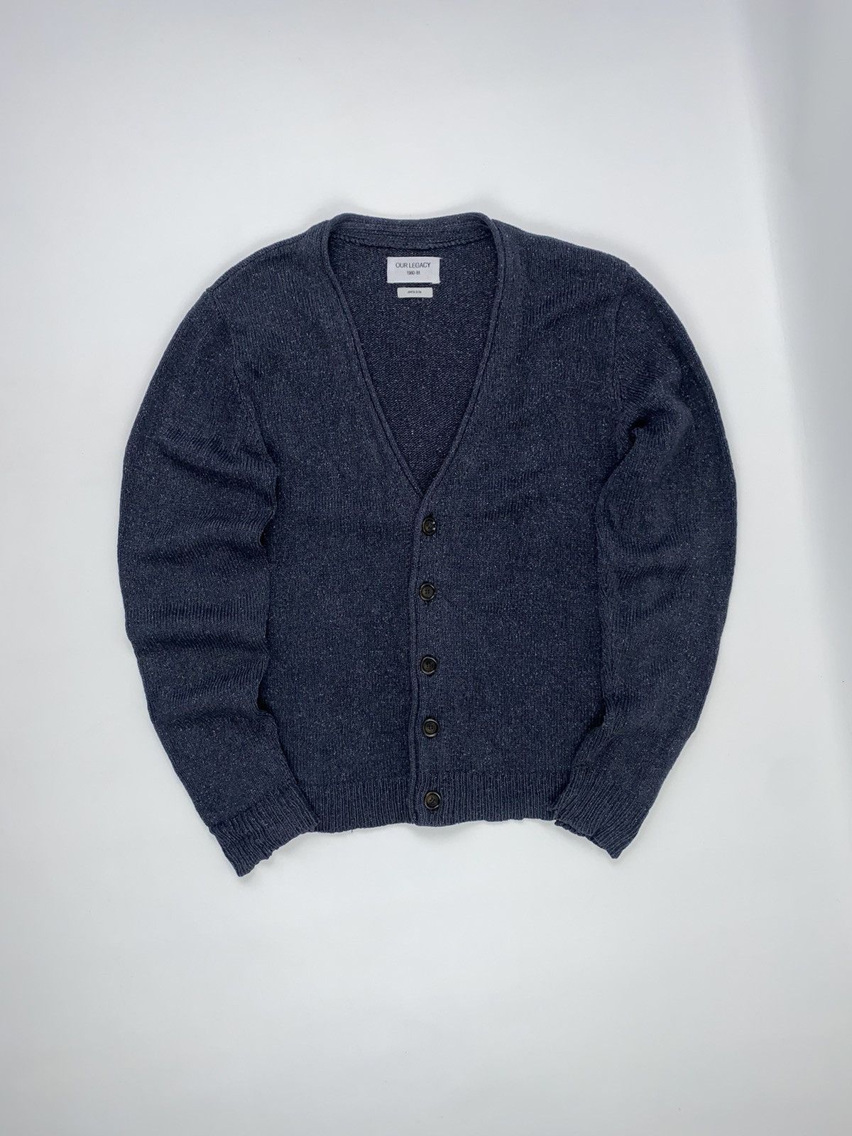 トップス OUR LEGACY 22AW Big Cardigan 44 Our Legacy - Big Cardigan Shadow Black Funky Acrylic