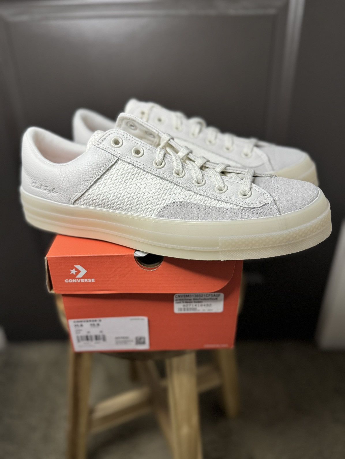 NWT Converse Chuck 70 Marquis Vintage White/Fossilized