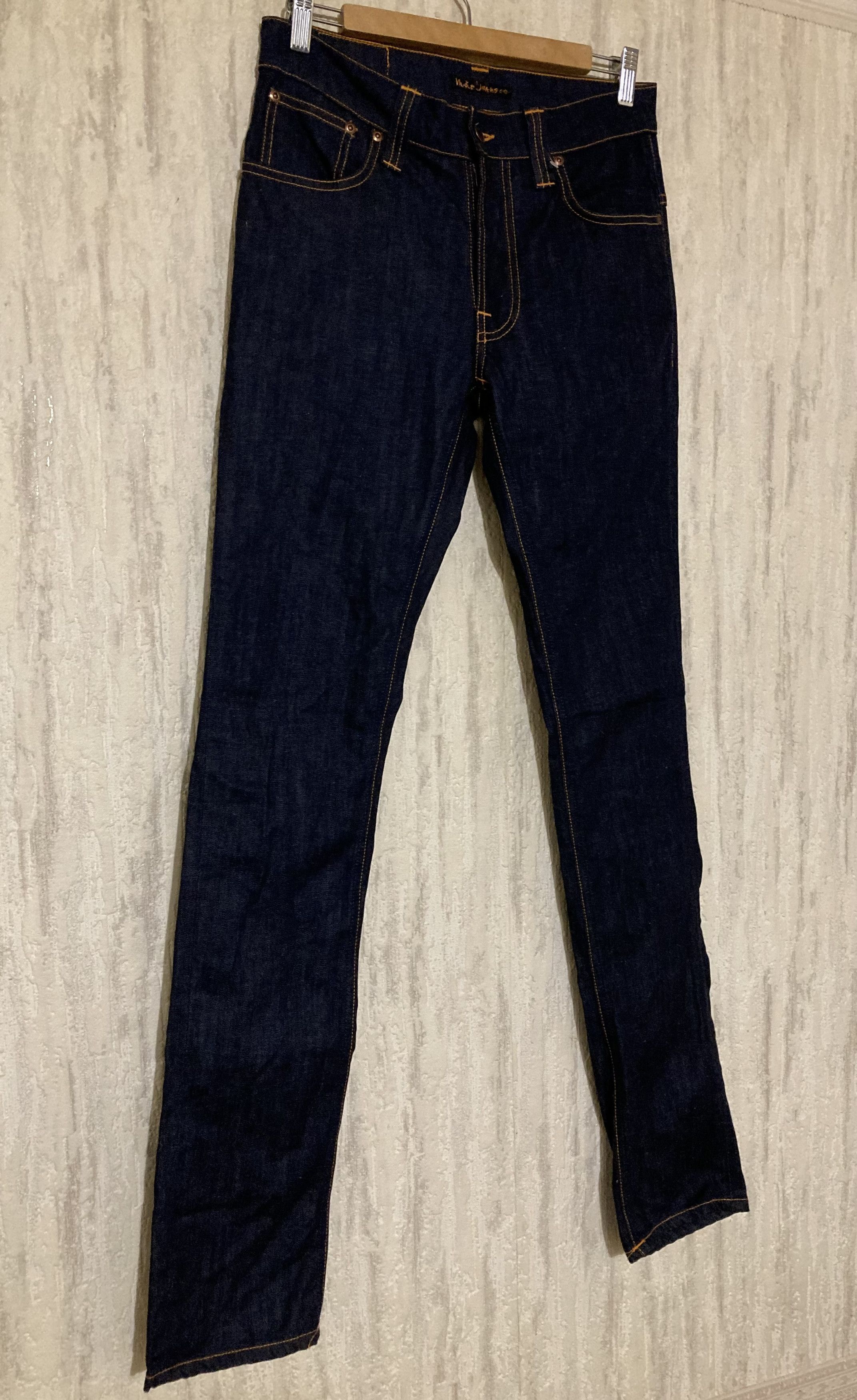 Nudie Jeans Nudie Jeans Thinn Finn Organic Dry Denim Ecru Jeans Size US 31 - 5 Thumbnail