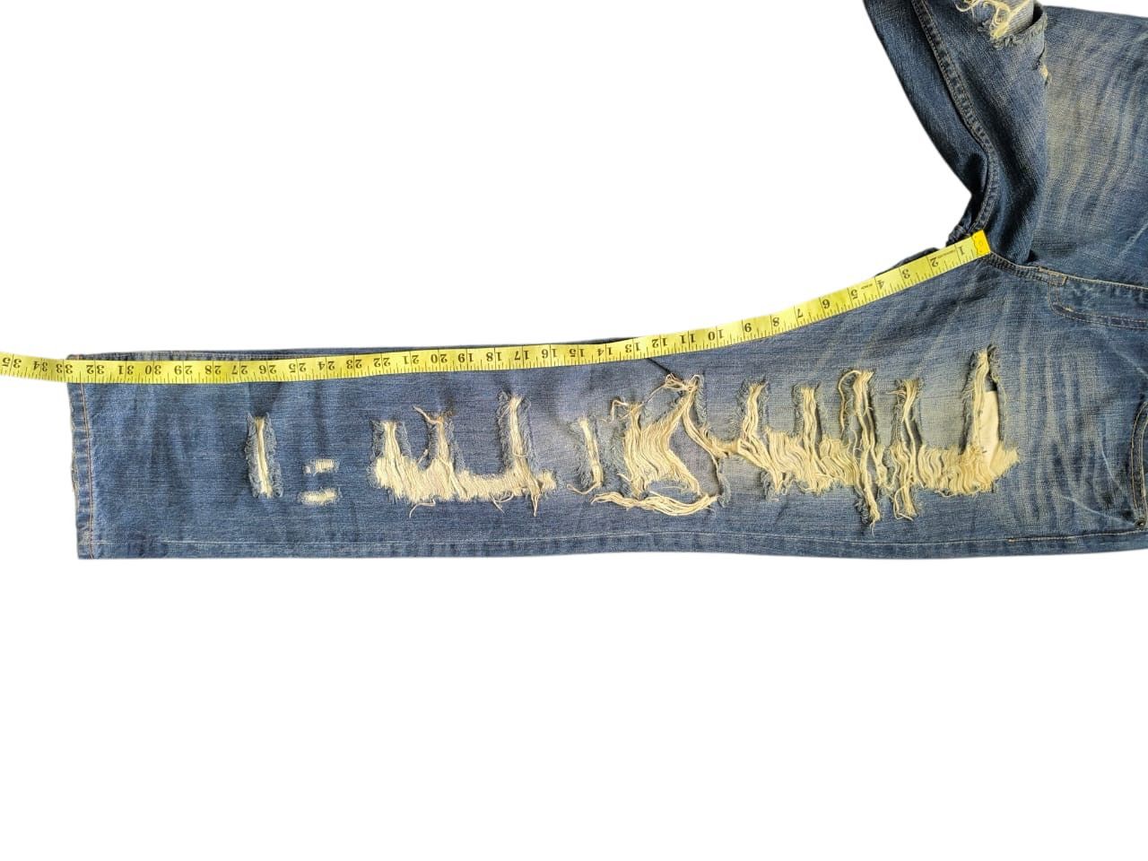 Japanese Brand PPFM Super Distressed Denim Size US 32 / EU 48 - 13 Thumbnail