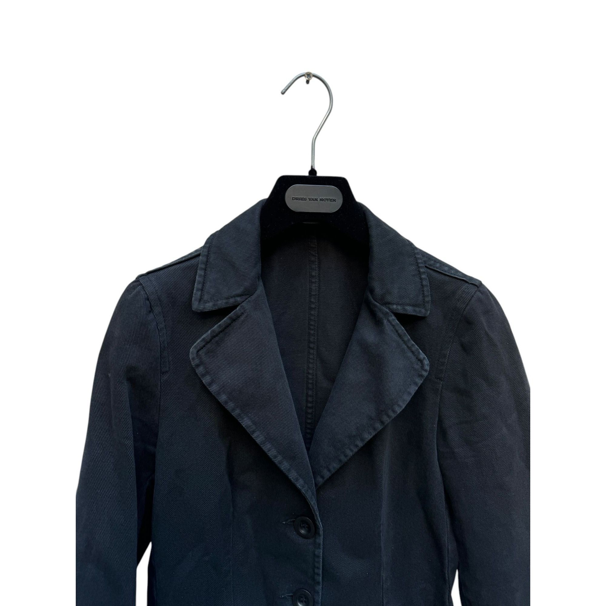 Miu Miu Black Cotton blazer jacket Size XS / US 0-2 / IT 36-38 - 2 Thumbnail