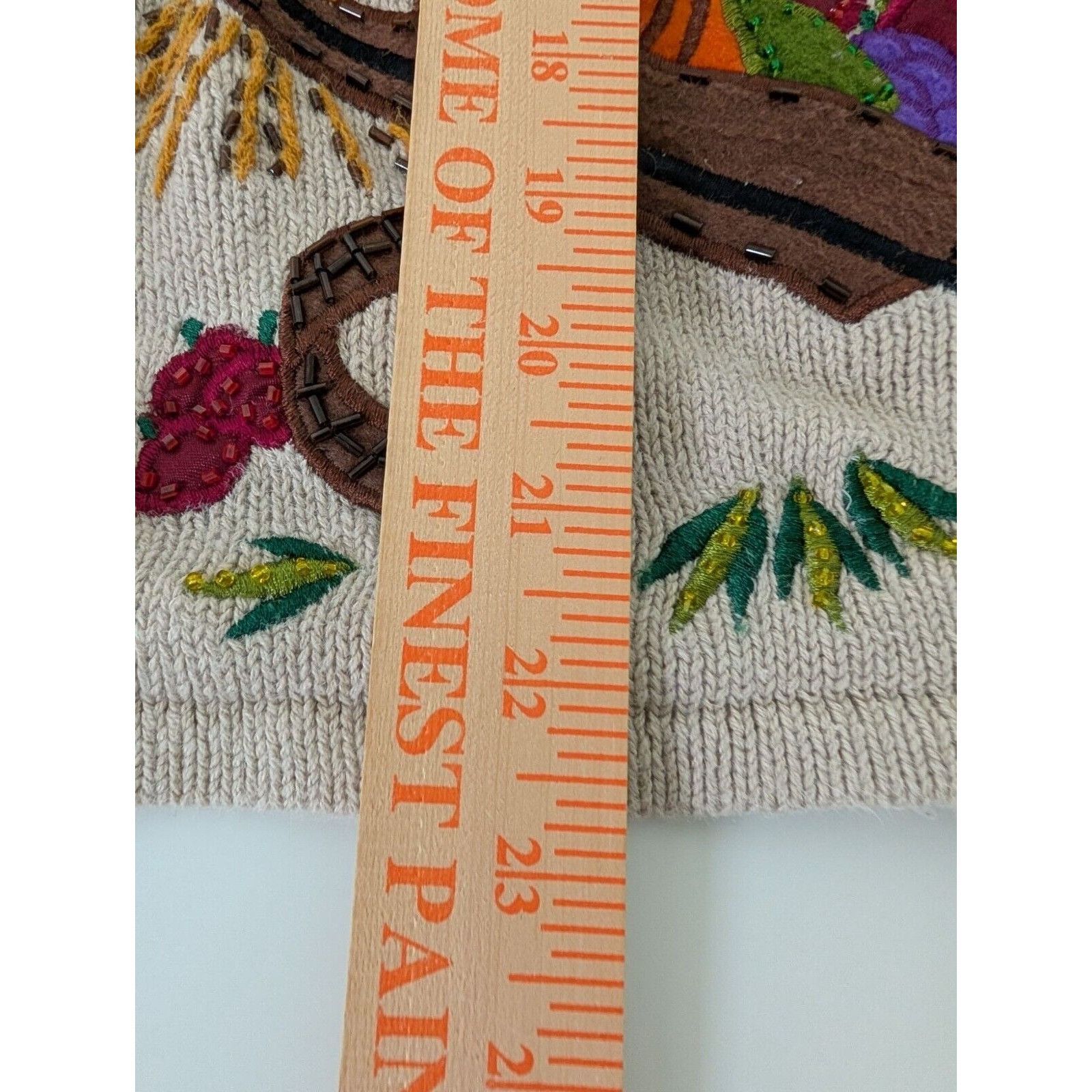 Designer Vintage Fall Scarecrow Sweater Vest Womens Size Small Beige Size S / US 4 / IT 40 - 13 Thumbnail