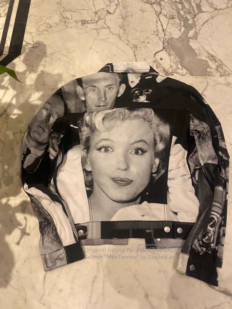 Dries Van Noten Dries Van Noten Marilyn Monroe Denim Jacket Size M / US 6-8 / IT 42-44 - 5 Thumbnail