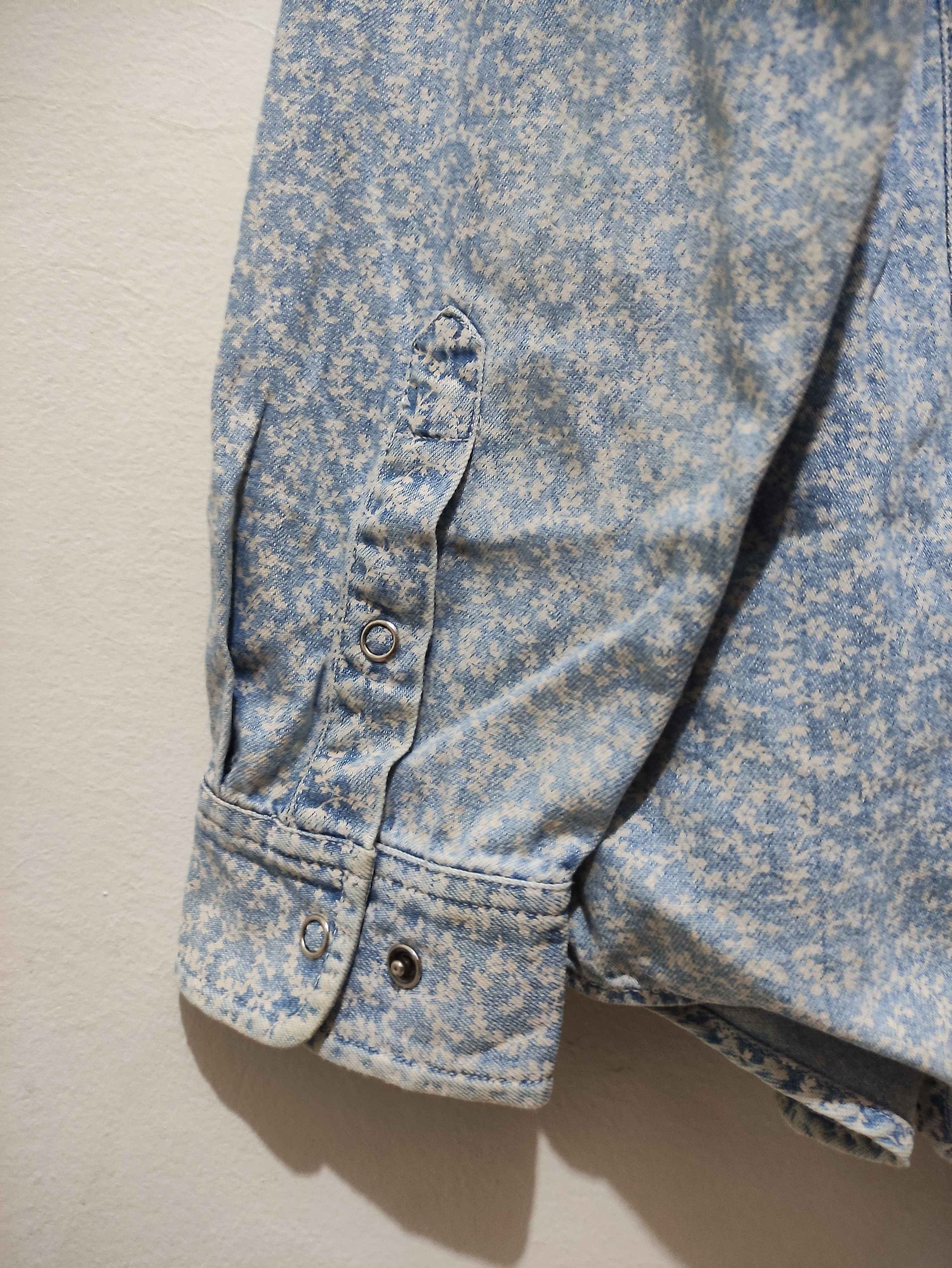 Ralph Lauren Y2k Ralph Lauren Blue Floral Denim Western Shirt Size S / US 4 / IT 40 - 13 Thumbnail