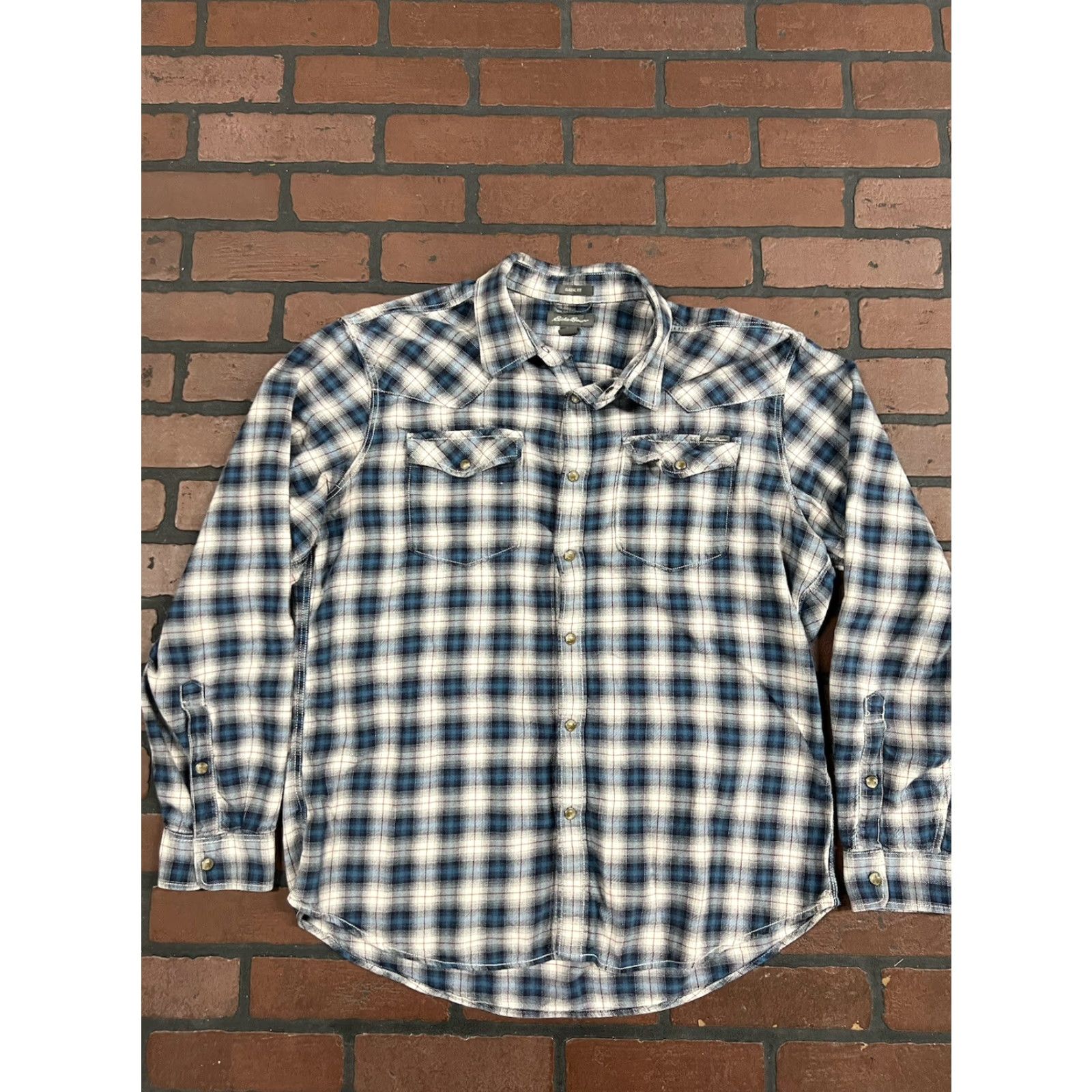 Eddie Bauer Eddie Bauer Pearl Snap Plaid Shirt Classic Fit Men’s Large Western Rodeo Shirt Size US L / EU 52-54 / 3 - 2 Thumbnail