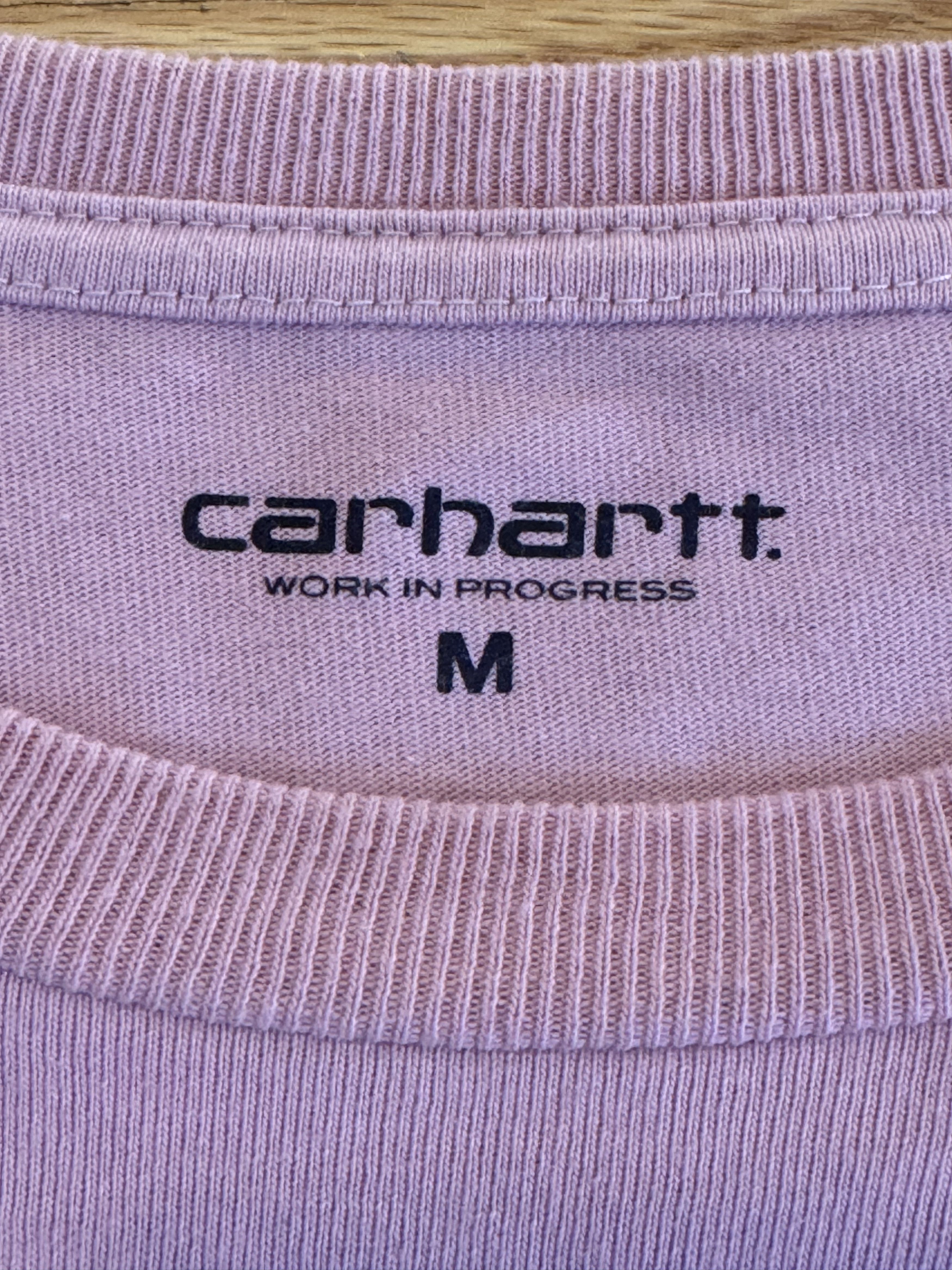 Carhartt Wip Pastel Pink Carhartt WIP Long sleeve College T-Shirt- Medium Size US M / EU 48-50 / 2 - 2 Thumbnail