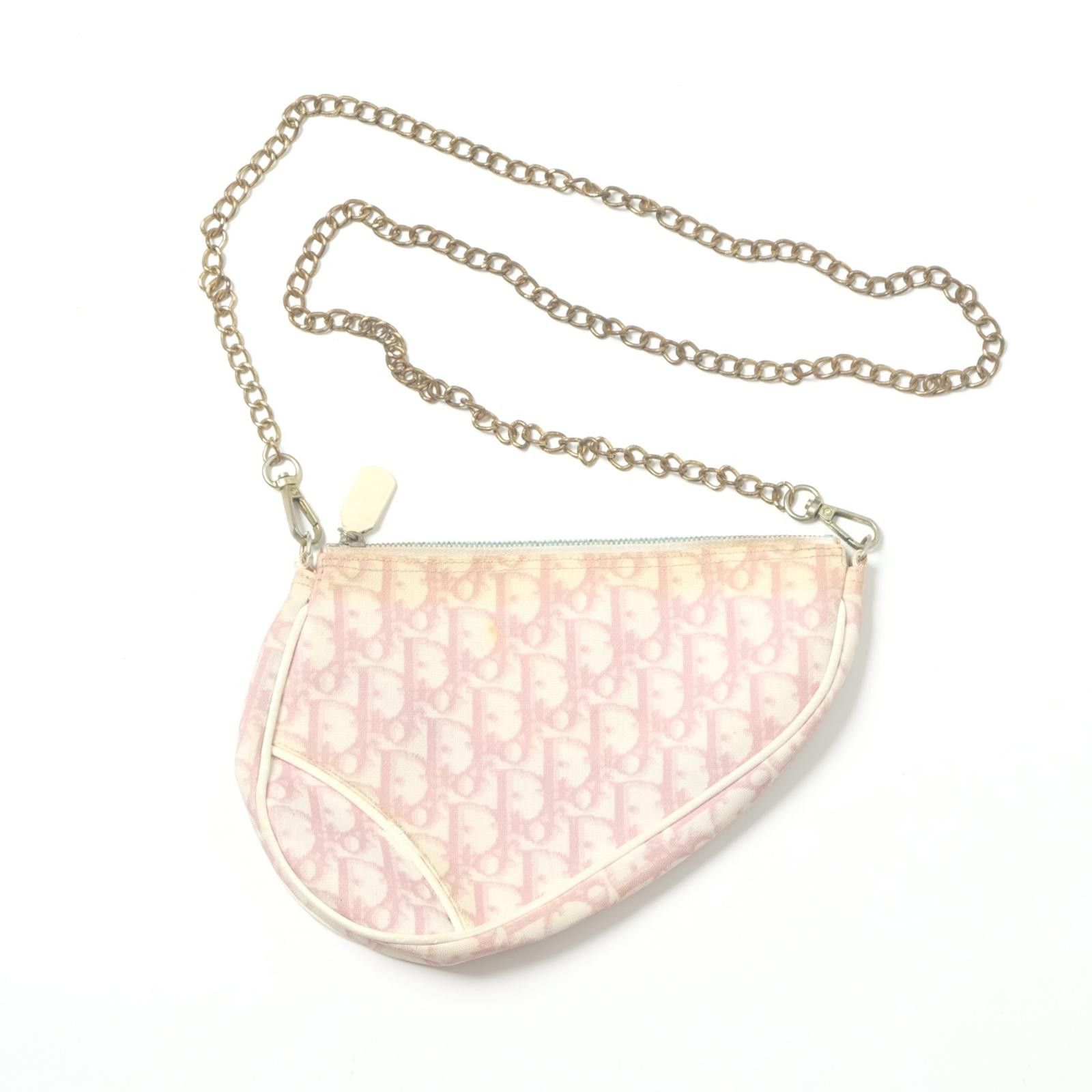 Prada Dior Pink Monogram Trotter Saddle Bag Vintage Size ONE SIZE - 1 Thumbnail