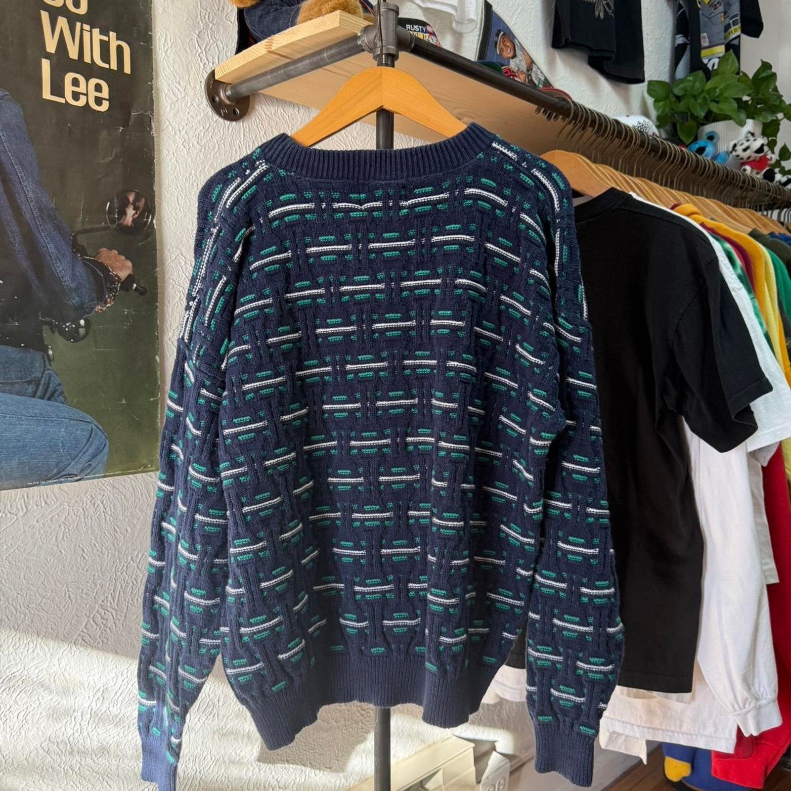 Vintage Vintage 90s Patterned Knit Sweater Size US XL / EU 56 / 4 - 2 Thumbnail