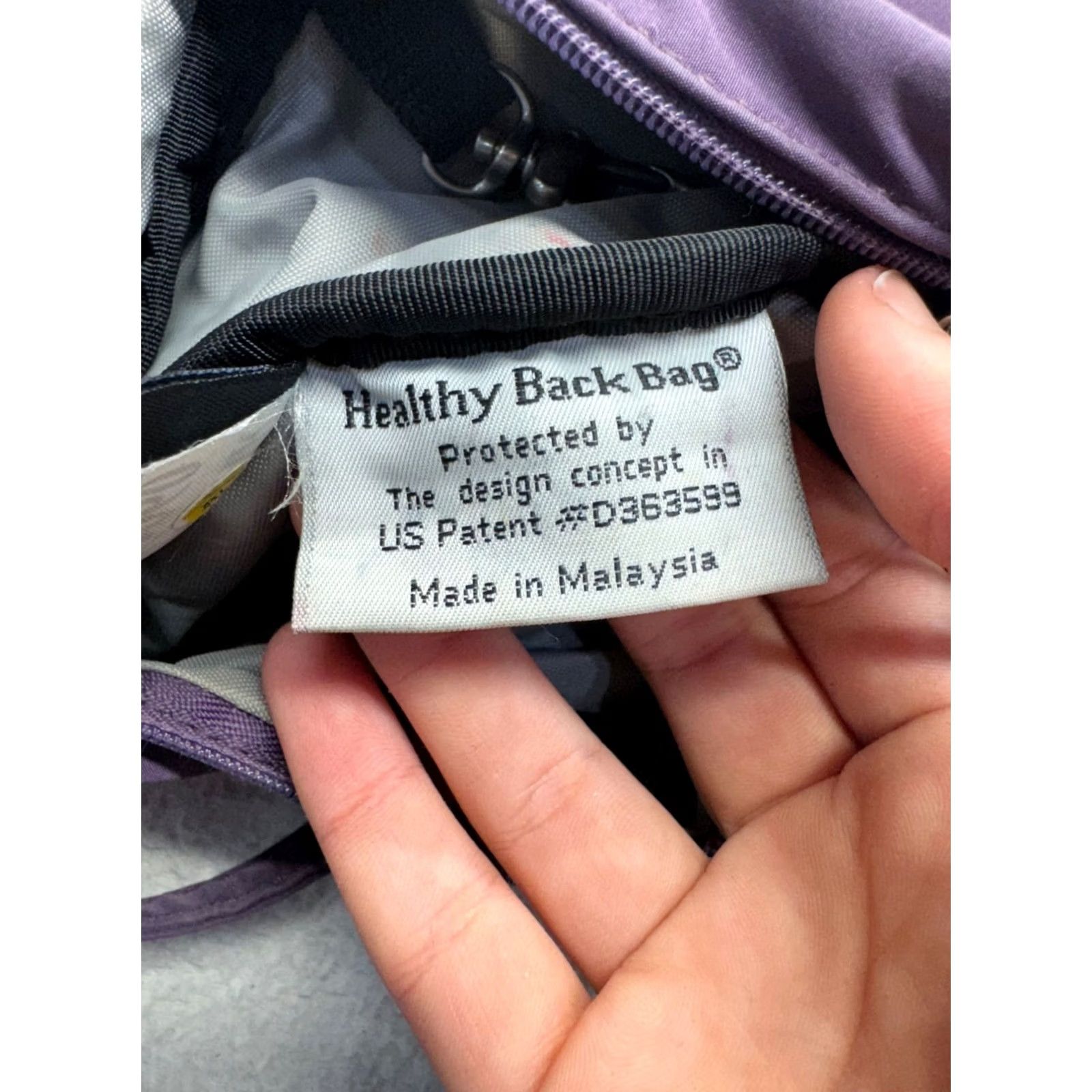 Vintage AmeriBag Crossbody Nylon Bag Womens S Purple Adjustable Strap Pockets Zipper Size ONE SIZE - 7 Thumbnail