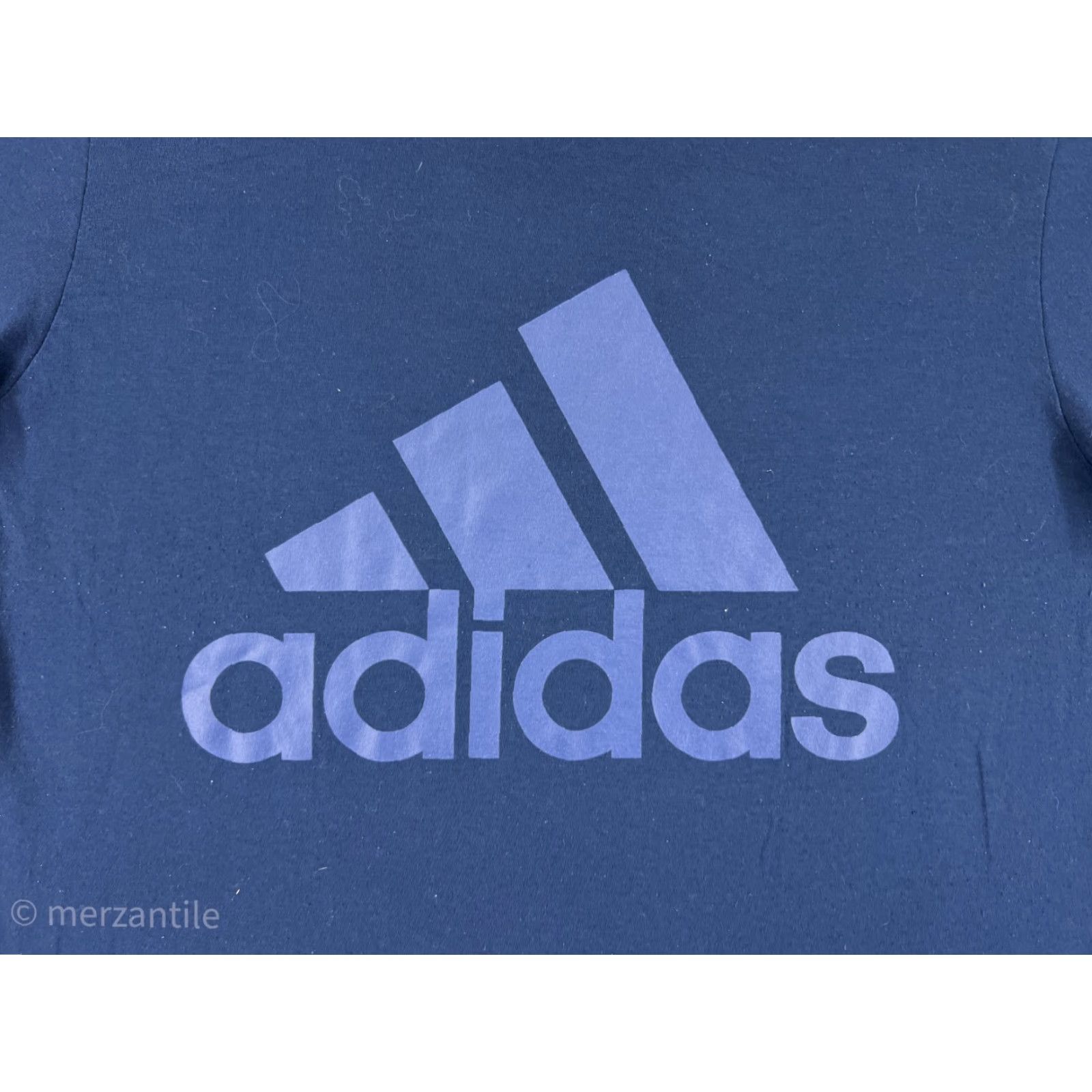Adidas Adidas Shirt Men Medium Blue Short Sleeve Crew Neck Poly Blend Logo Size US M / EU 48-50 / 2 - 3 Thumbnail