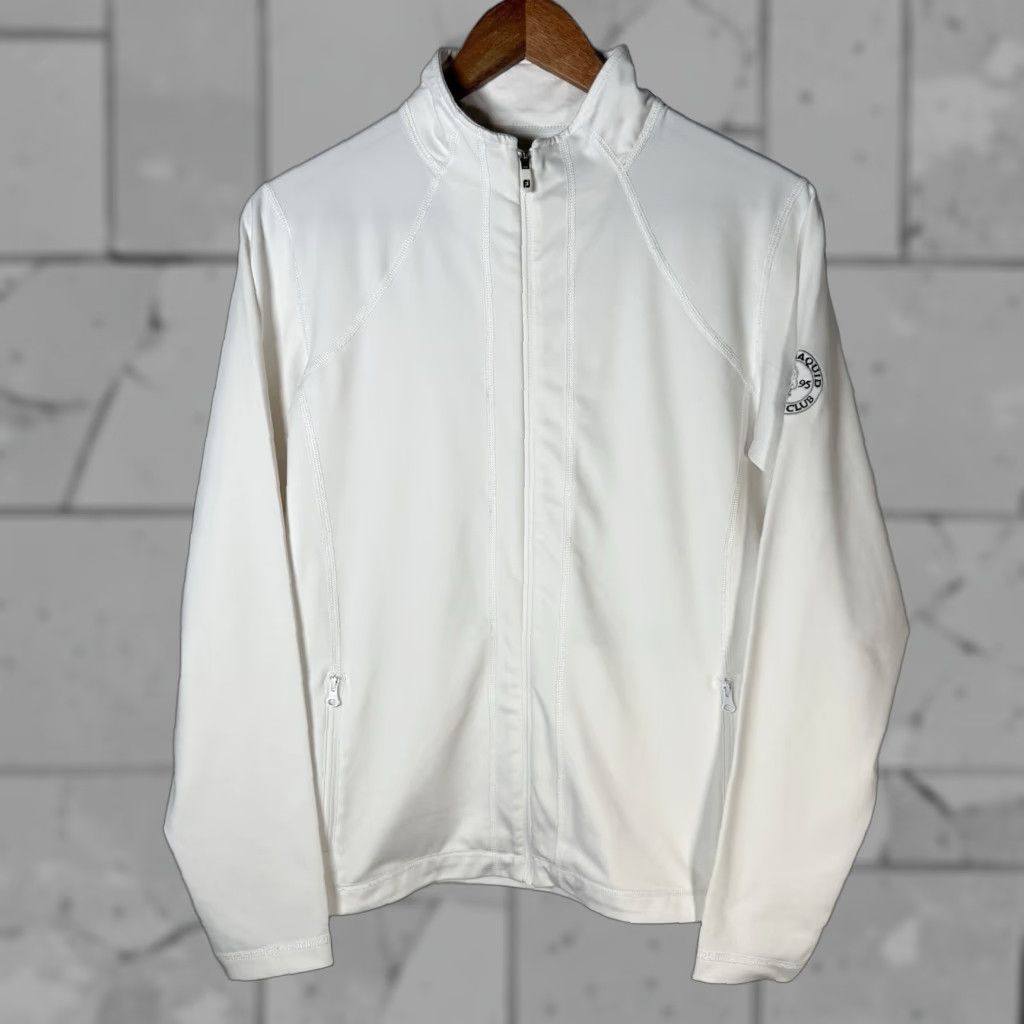 Footjoy FOOTJOY Nylon Blend White Full Zip Golf Jacket Mens Size S Size S / US 4 / IT 40 - 1 Thumbnail