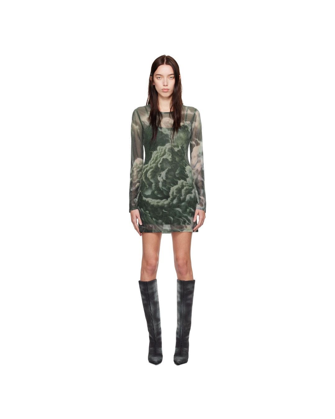 Alexander Wang Alexander Wang long sleeve green mini dress Size L / US 10 / IT 46 - 4 Thumbnail