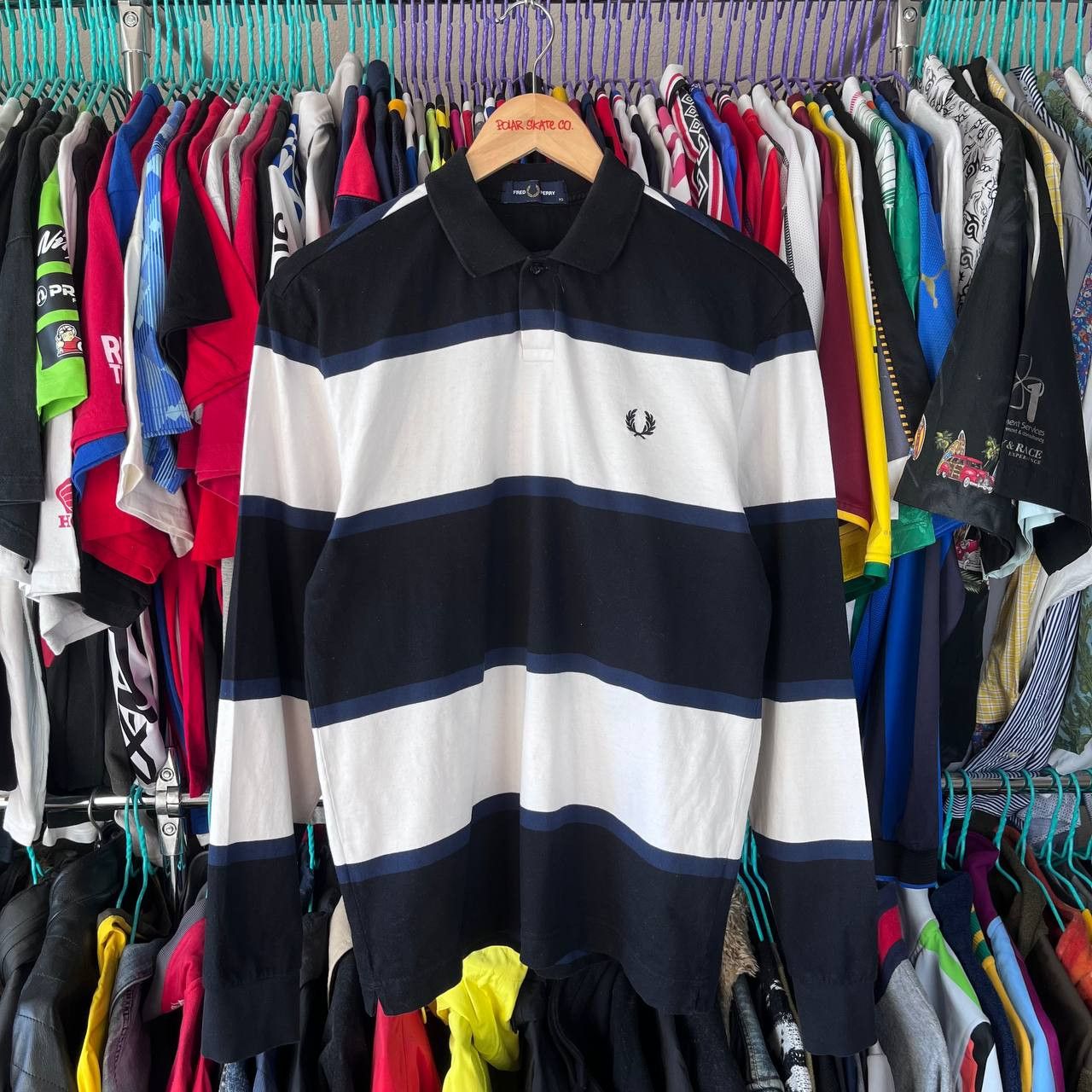 Fred Perry Fred Perry Striped Longsleeve Polo Tshirt Size XS Size US XS / EU 42 / 0 - 1 Thumbnail