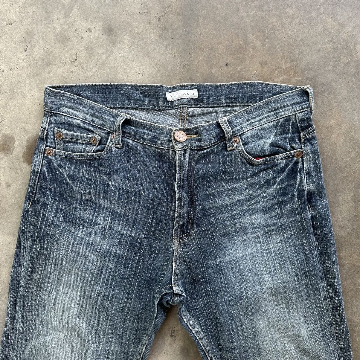 Japanese Brand Vintage Japanese FLARE Bootcut Faded Denim Jean Pant W32 Size US 32 / EU 48 - 3 Thumbnail