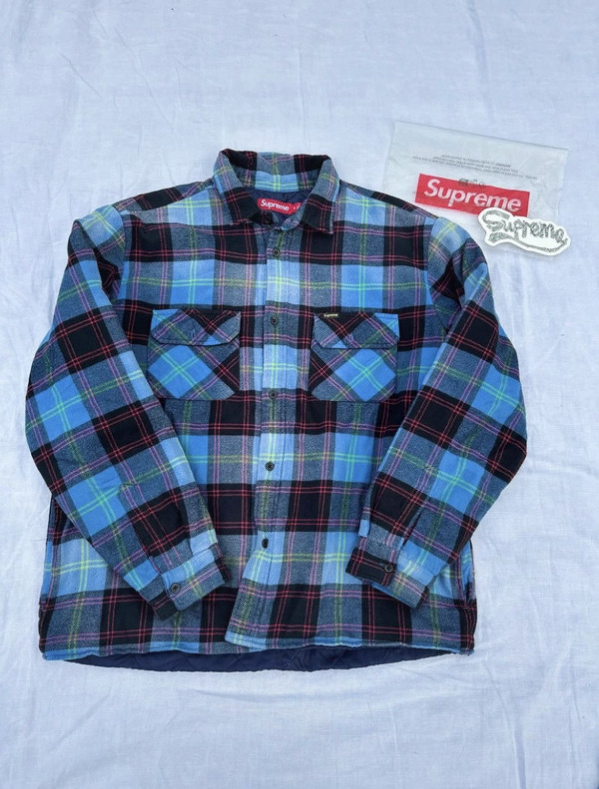 Supreme Supreme mini box logo flannel jacket Size US XL / EU 56 / 4 - 1 Thumbnail