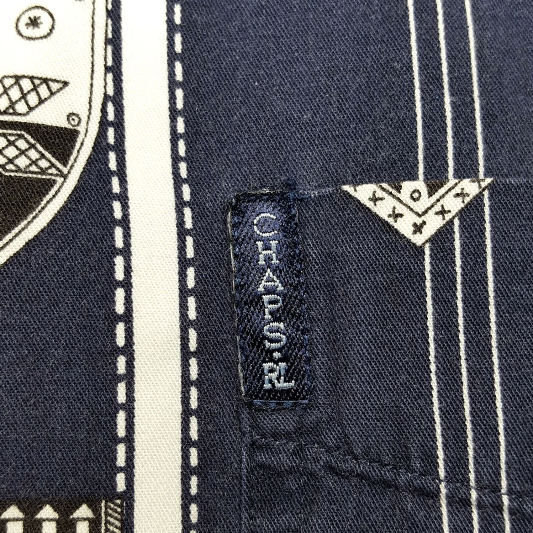 Ralph Lauren VTG Ralph Lauren Chaps Ski Racing Button-Up Shirt Men M Multicolor Striped 90s Retro Outdoor Winter Golf Sports Casual Workwear Mens Size US M / EU 48-50 / 2 - 5 Thumbnail
