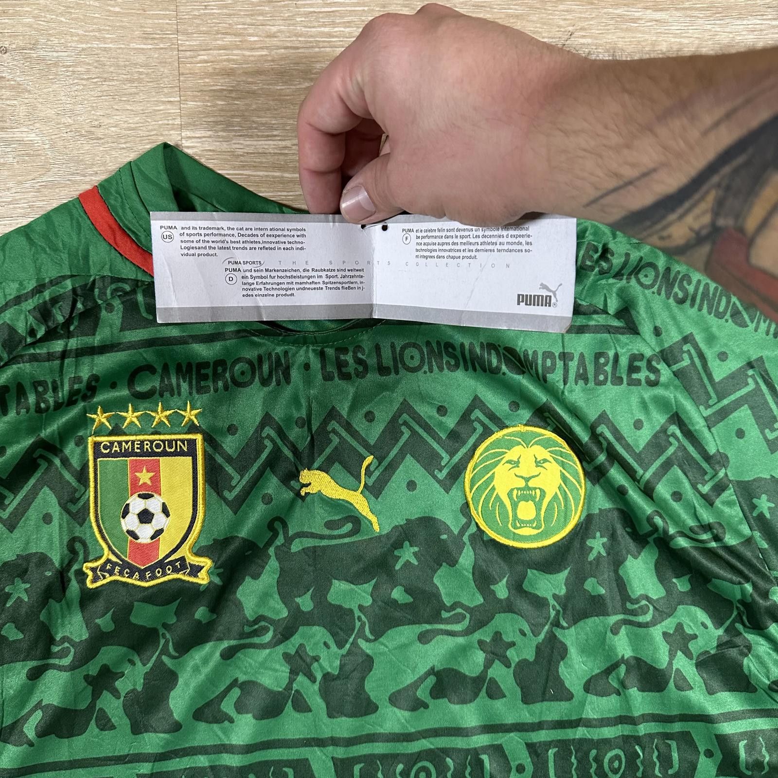 Puma NWT Puma Futbol Jersey 3XL Green Cameroon Soccer Size ONE SIZE - 5 Thumbnail