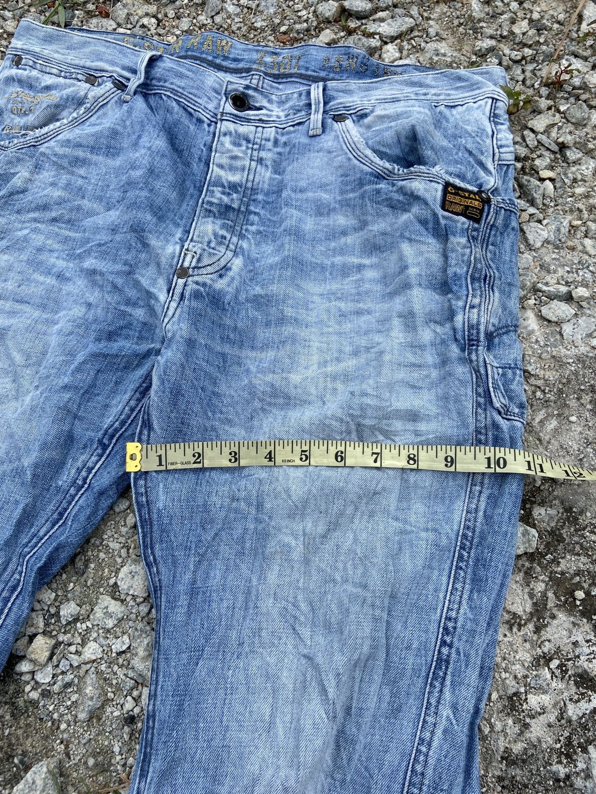 G-Star × Vintage Vintage Distress G Star Raw Denim Size US 35 - 9 Thumbnail